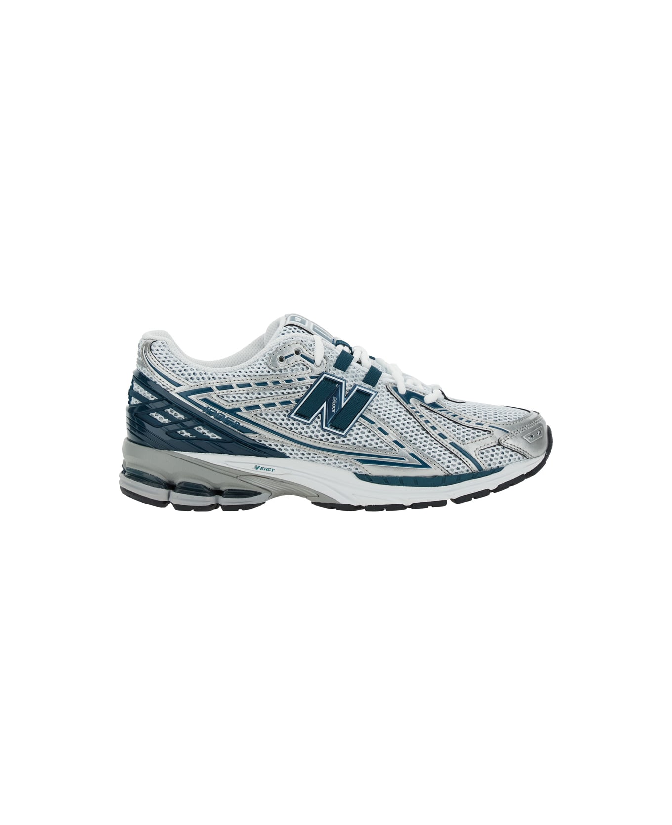 New Balance '1906r' Silver Colored Sneaker With Mesh Design And Side Logo In Synthetic Fiber Unisex - Metallic