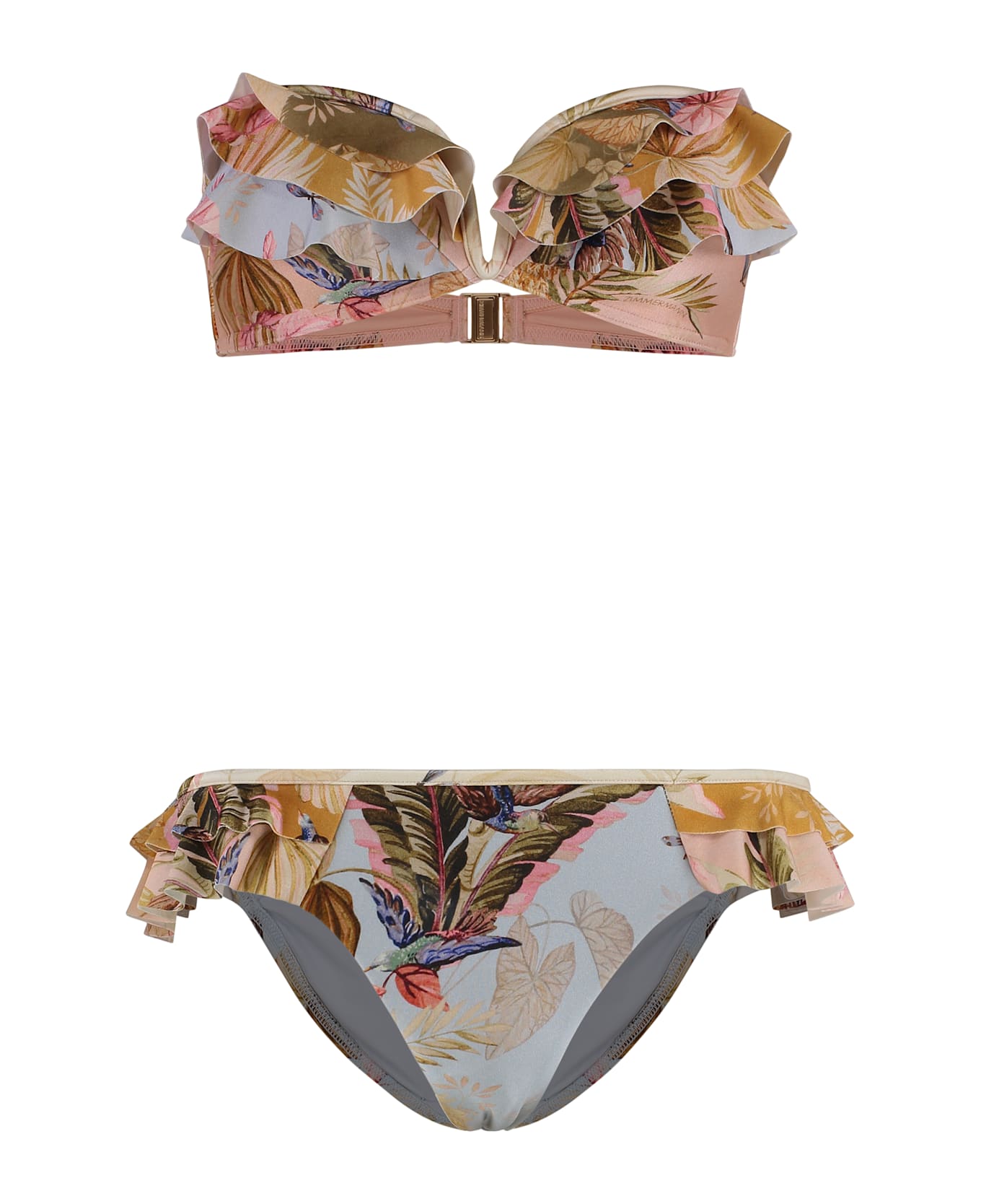 Zimmermann Ascension Bandeau Bra Bikini - Multicolor