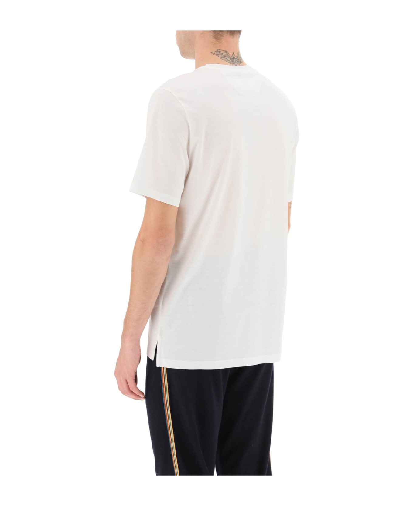 Paul Smith 'signature Stripe' Pocket T-shirt - WHITE