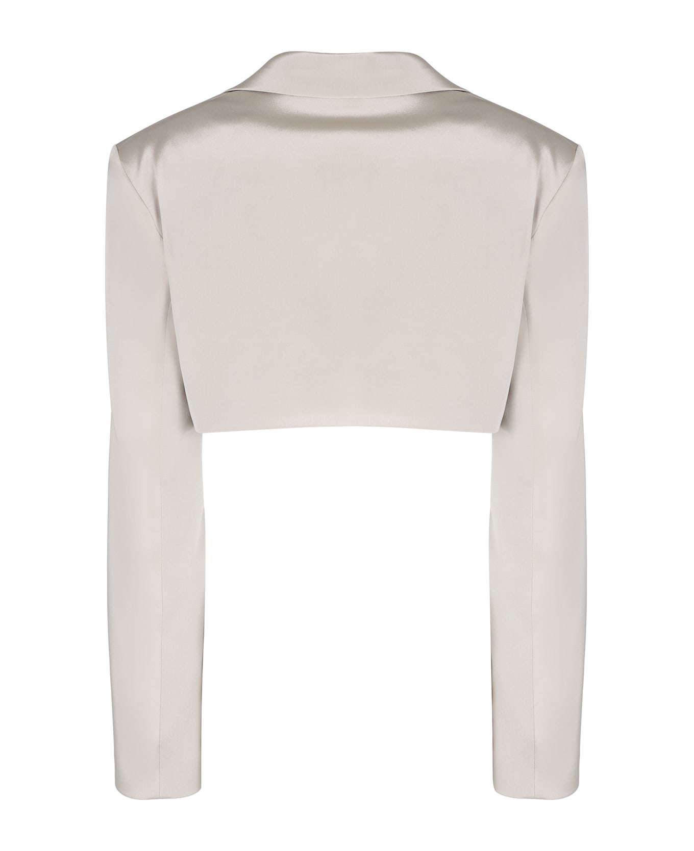 The Mannei Marica Silk Blazer - Beige