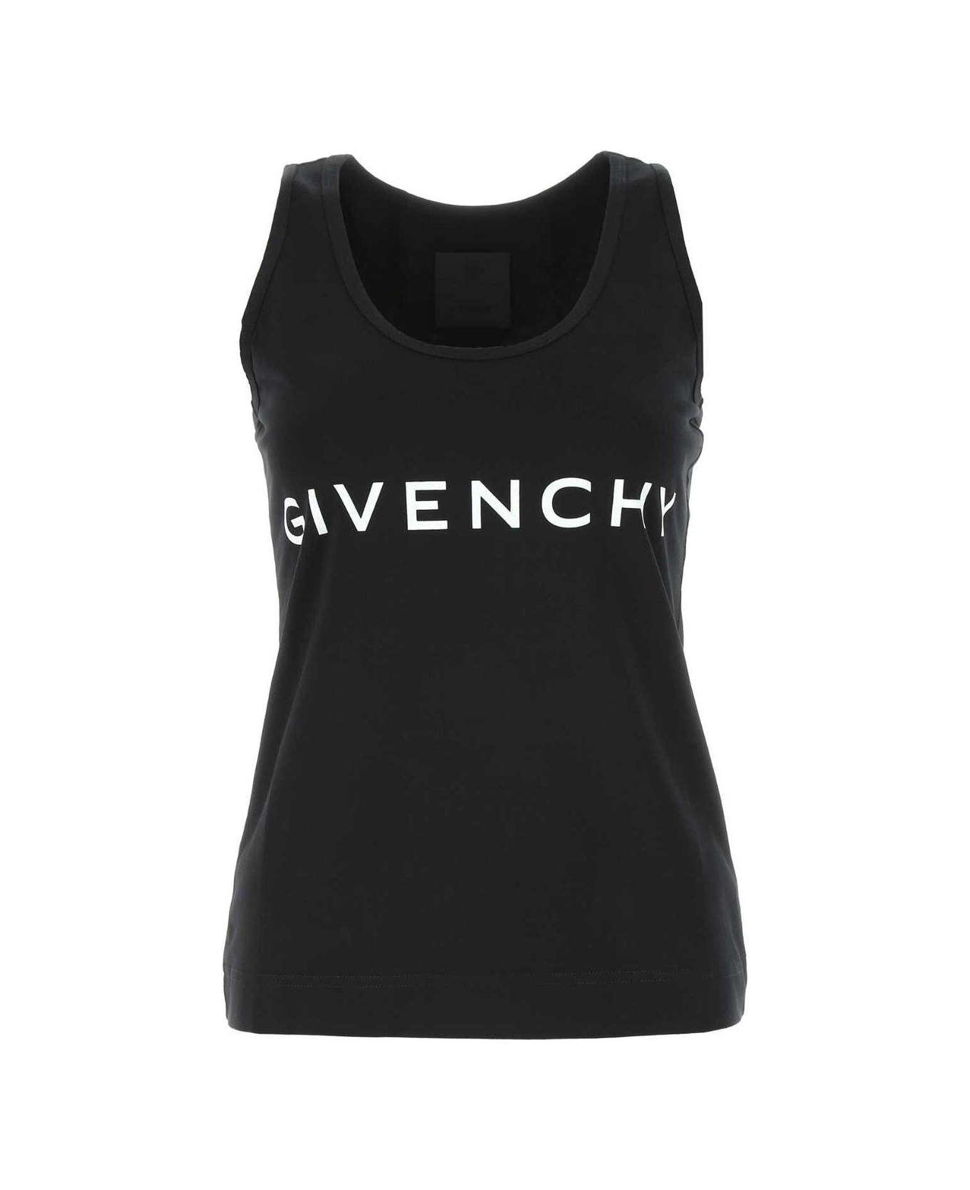 Givenchy Logo Printed Tank Top - Black