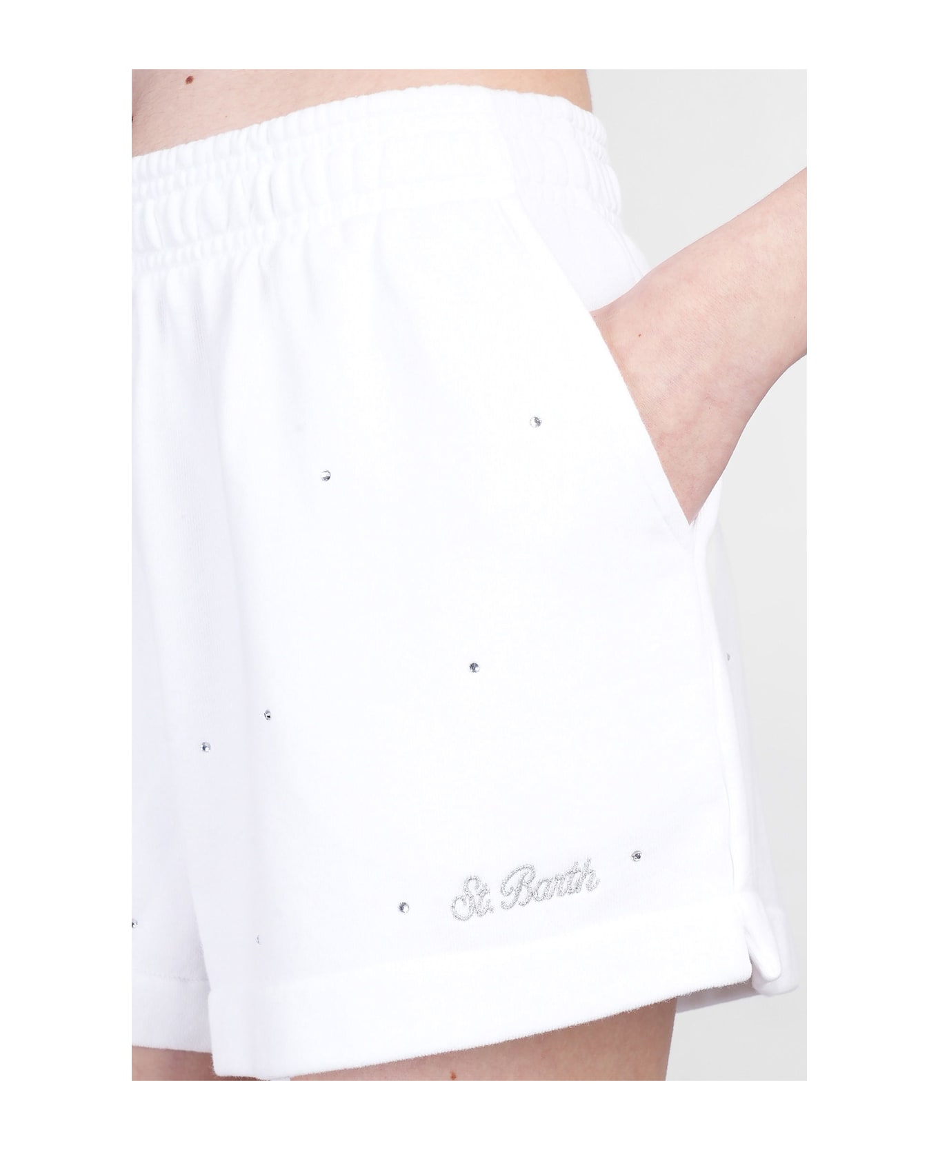 MC2 Saint Barth Cate Shorts In White Cotton - white