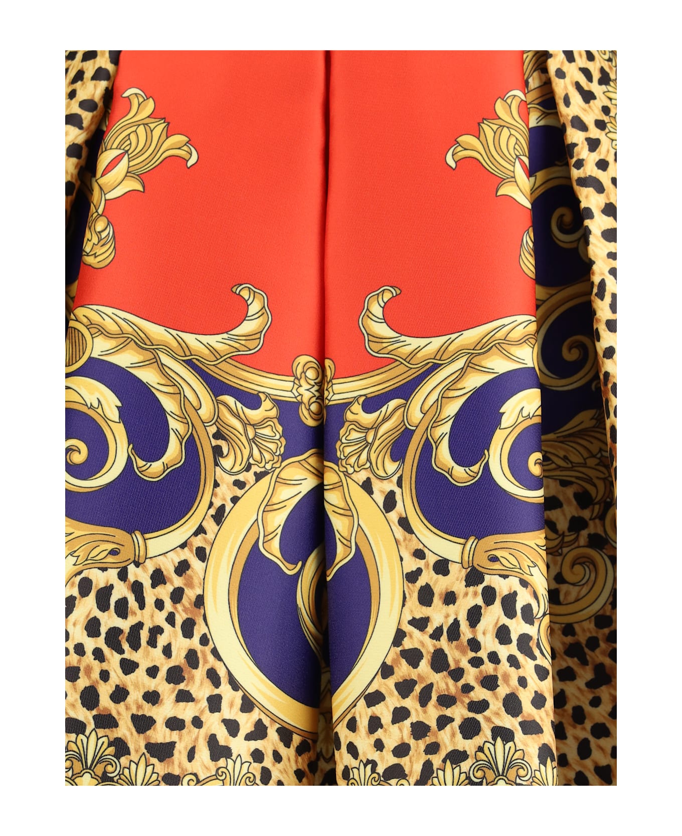 Versace Silk-blend Duchesse Mini Skirt