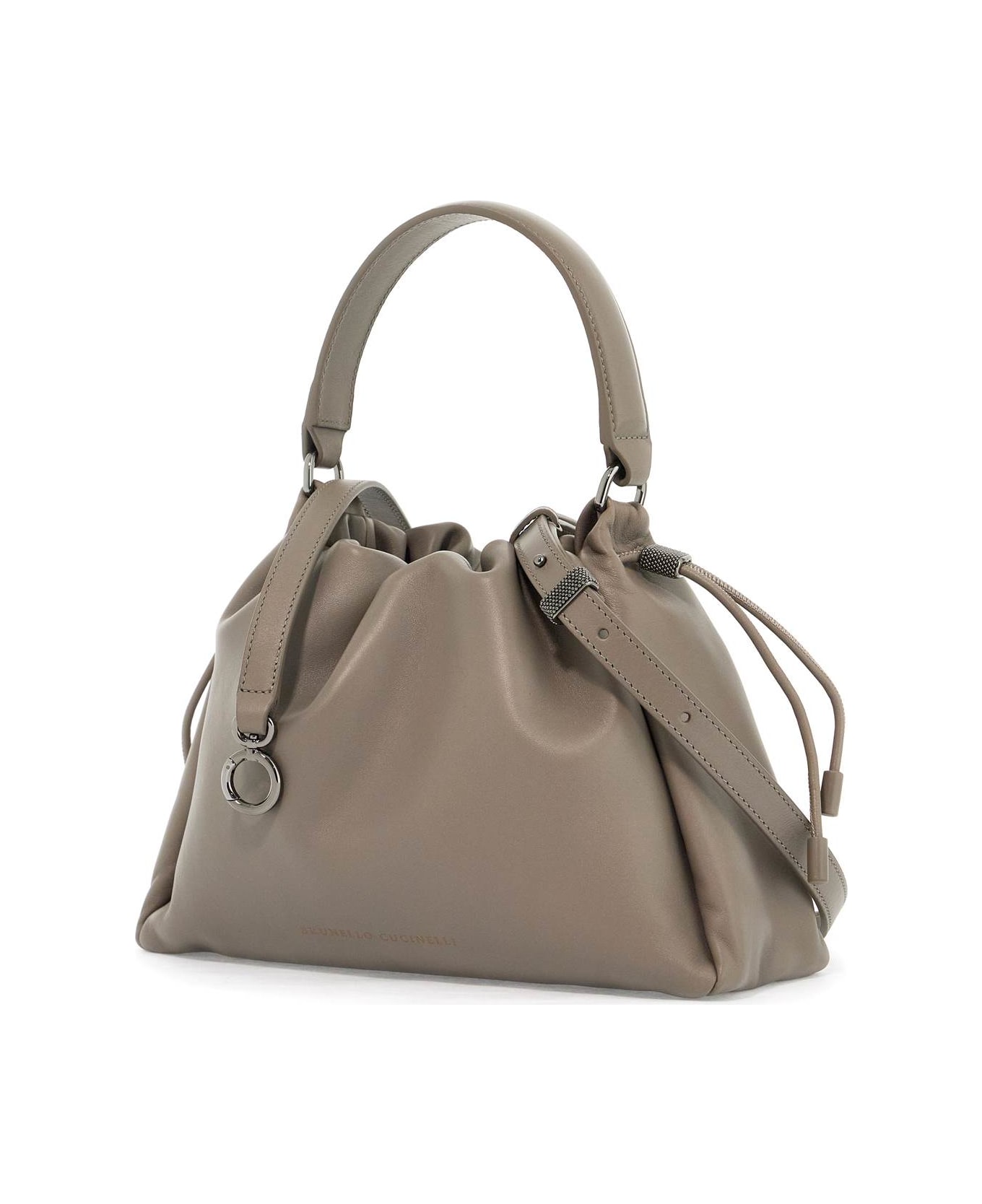 Brunello Cucinelli Handbag With Monile Embell - Pietra Serena