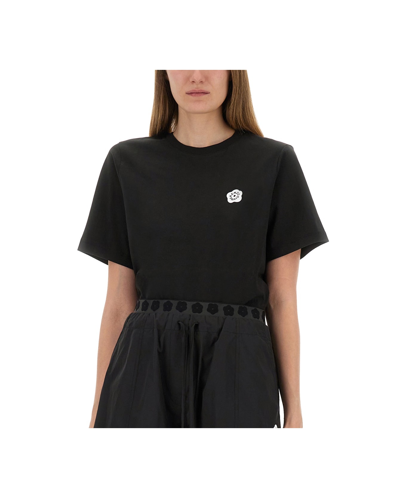 Kenzo "boke Flower" Cotton T-shirt - BLACK