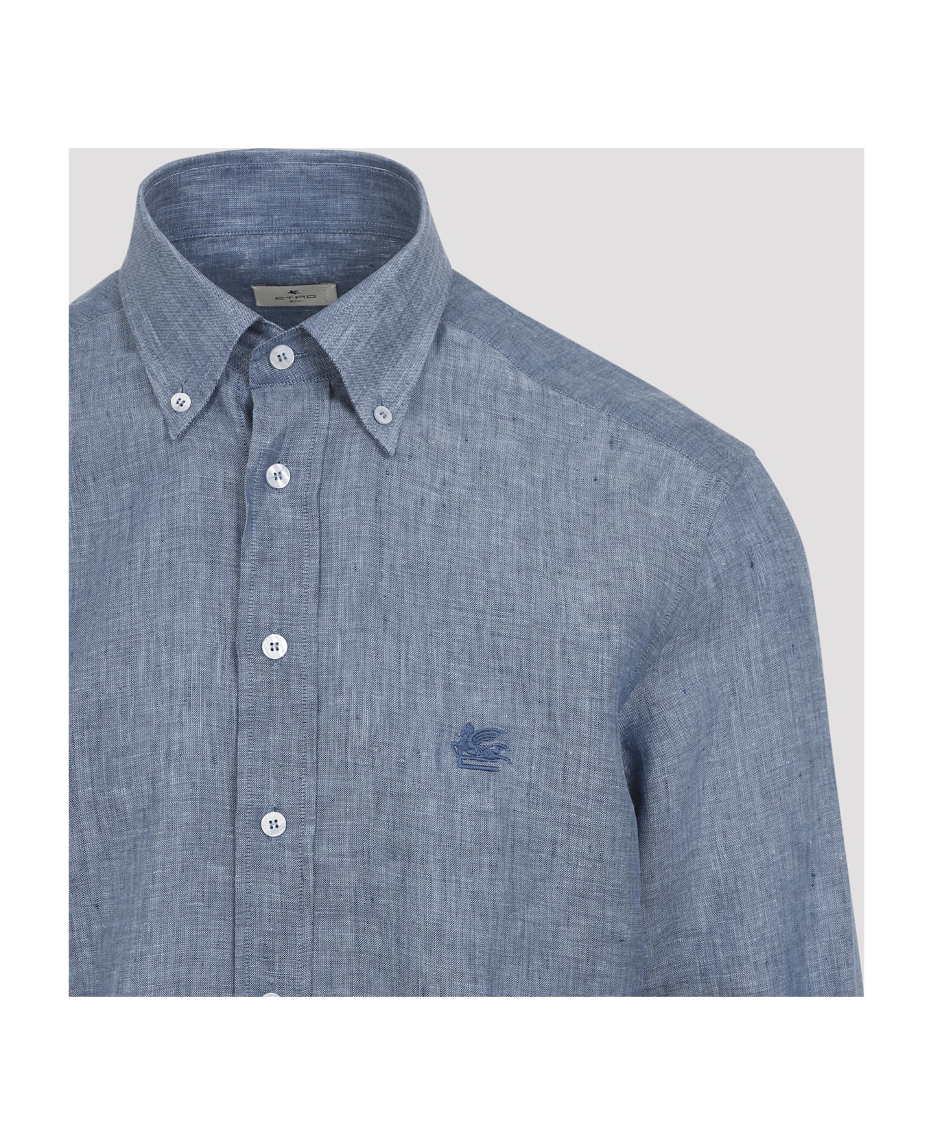 Etro Roma Logo Shirt - Air Force Blue