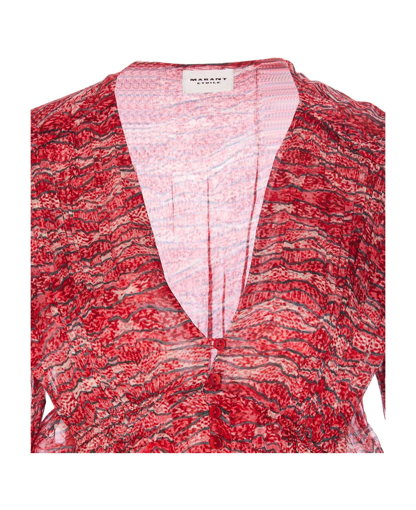 Marant Étoile Axeline Textured Top - MULTICOLOUR