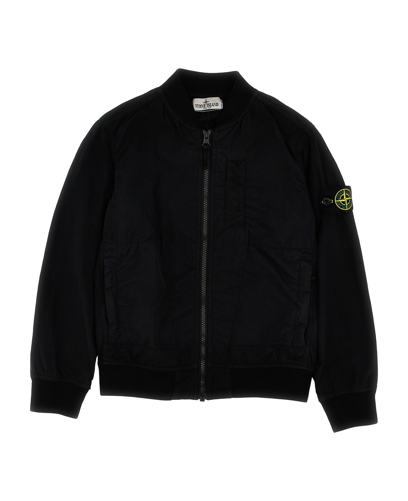 Stone Island Logo Badge Jacket - Black