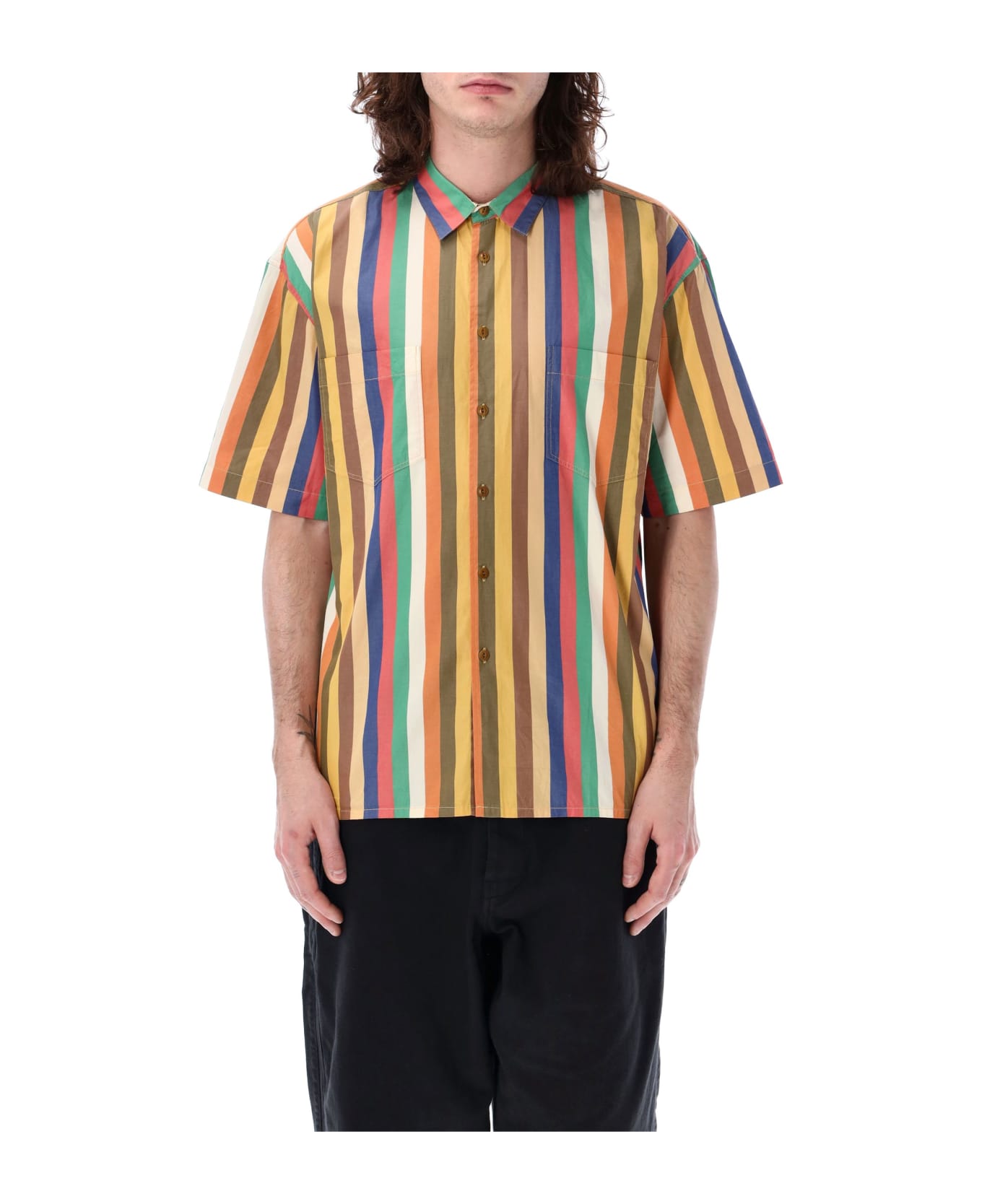 YMC Mitchum Shirt - STRIPE MULTI シャツ