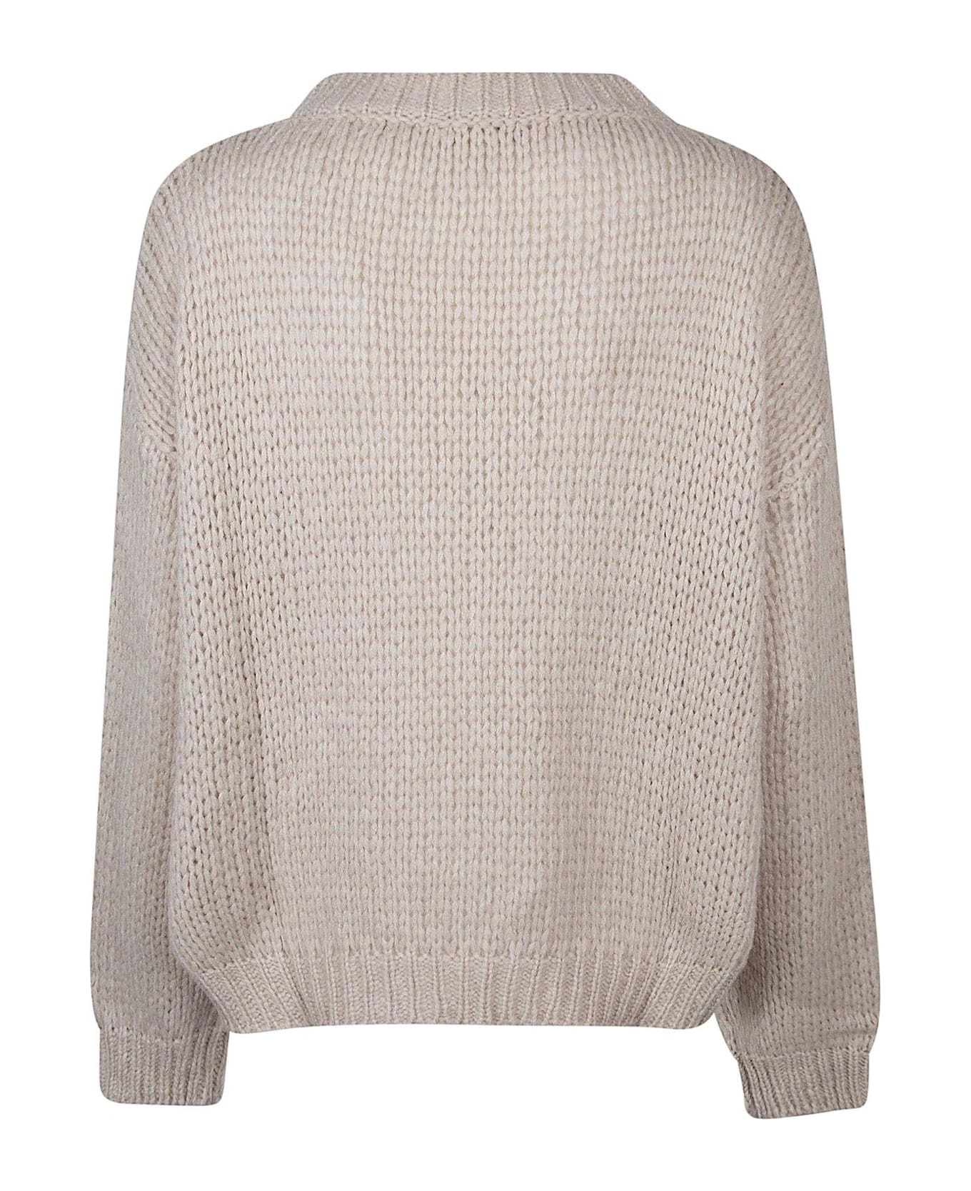 Roberto Collina Crewneck Knit Sweater - Nude