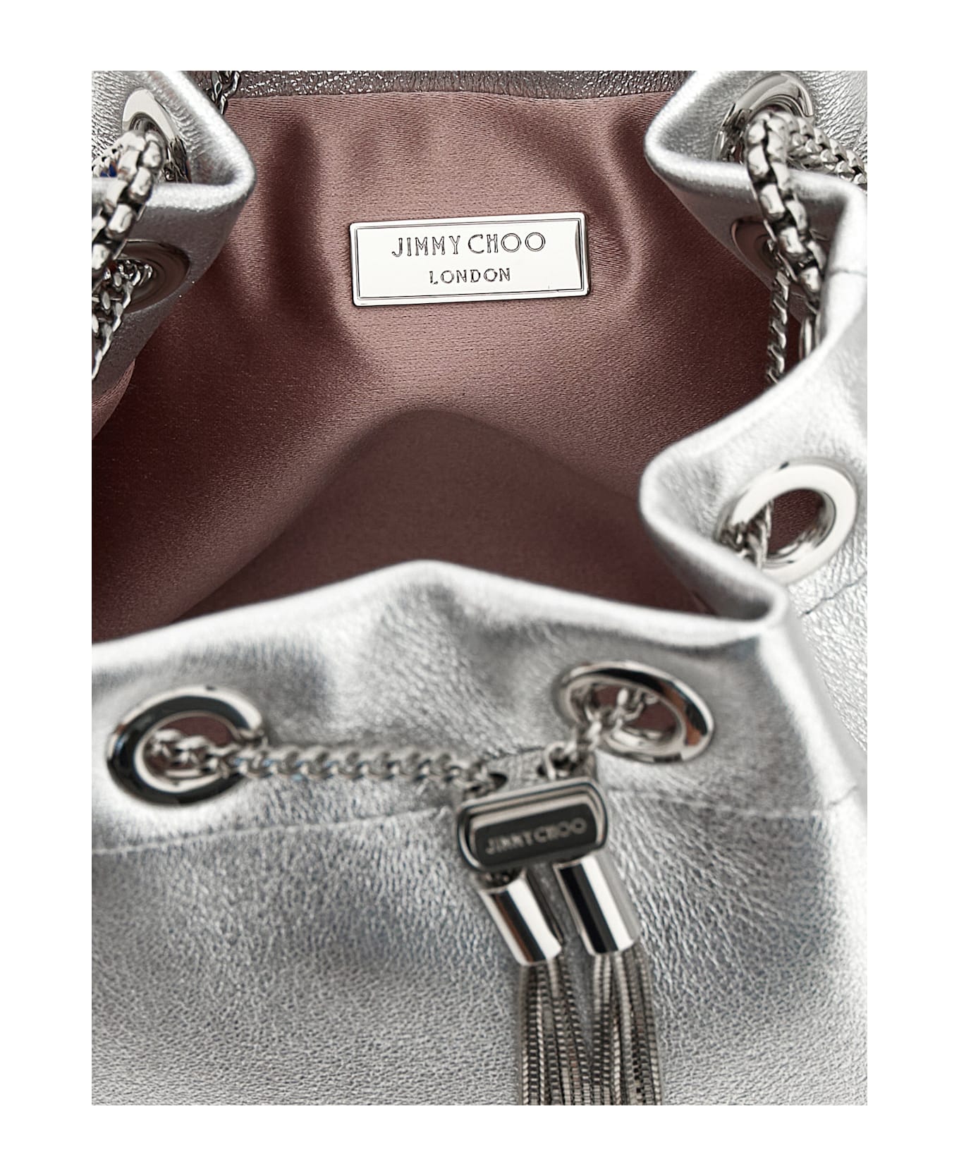Jimmy Choo 
bon Bon
 Bucket Bag - Silver