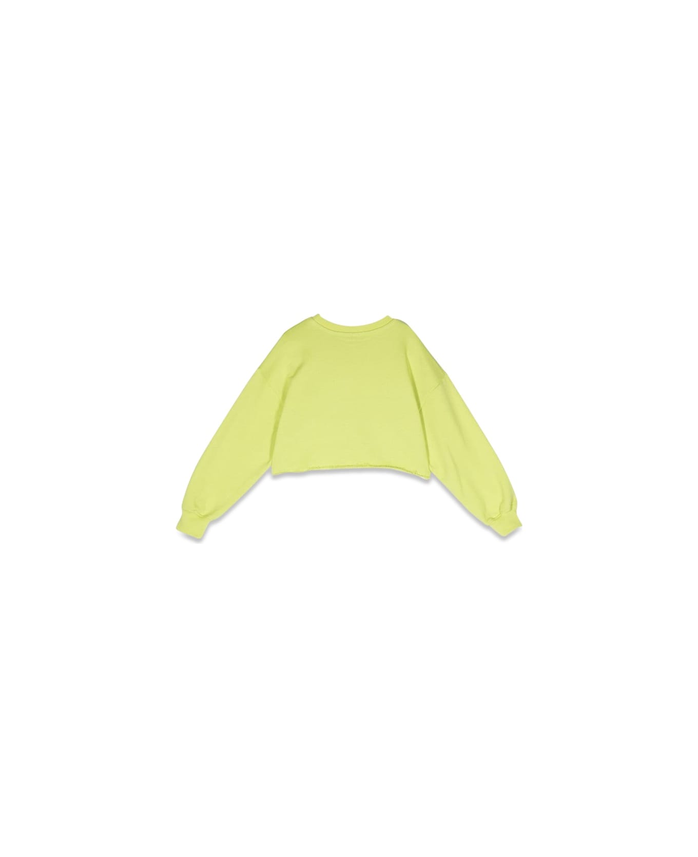 MSGM Cropped Sweatshirt - YELLOW