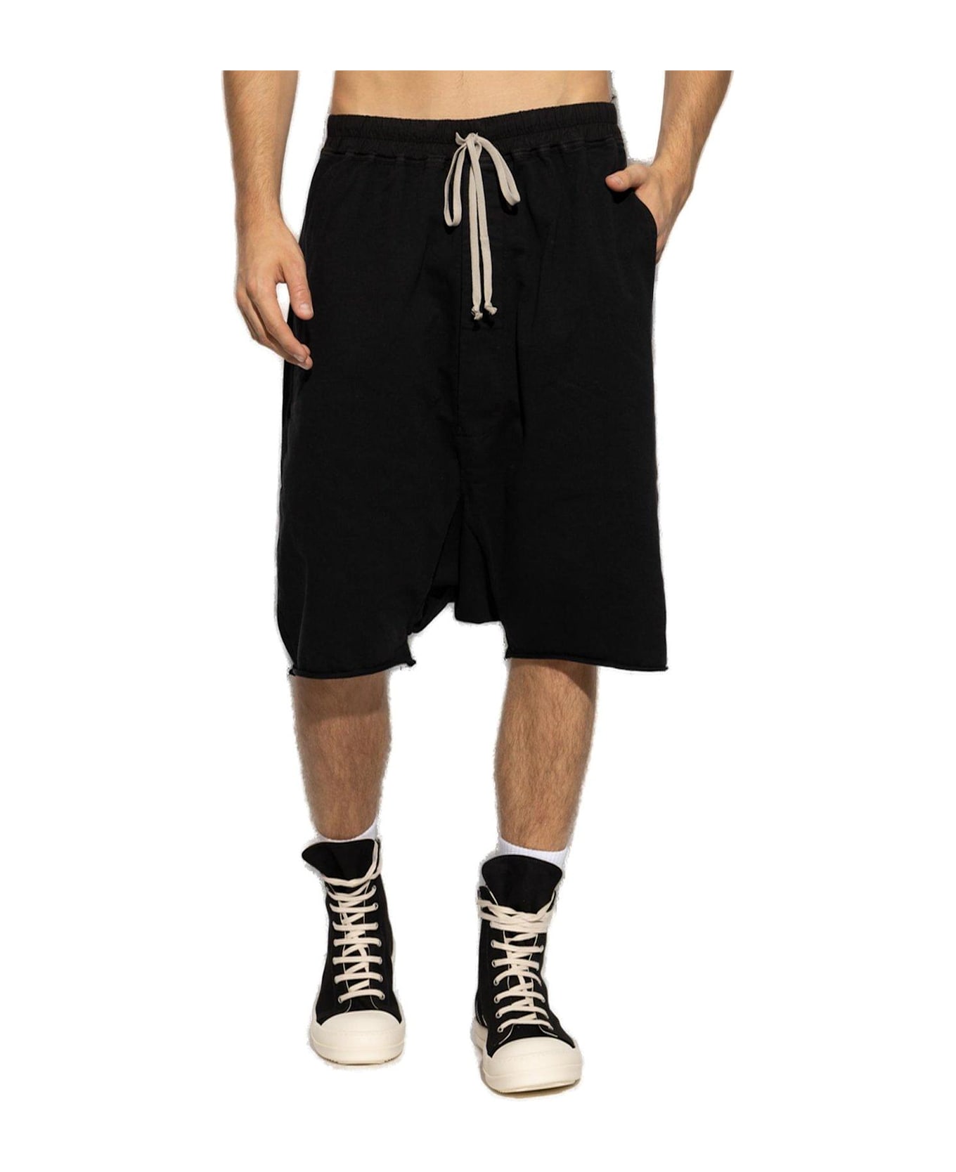 DRKSHDW Elasticated Drawstring Waistband Pods Shorts - Black