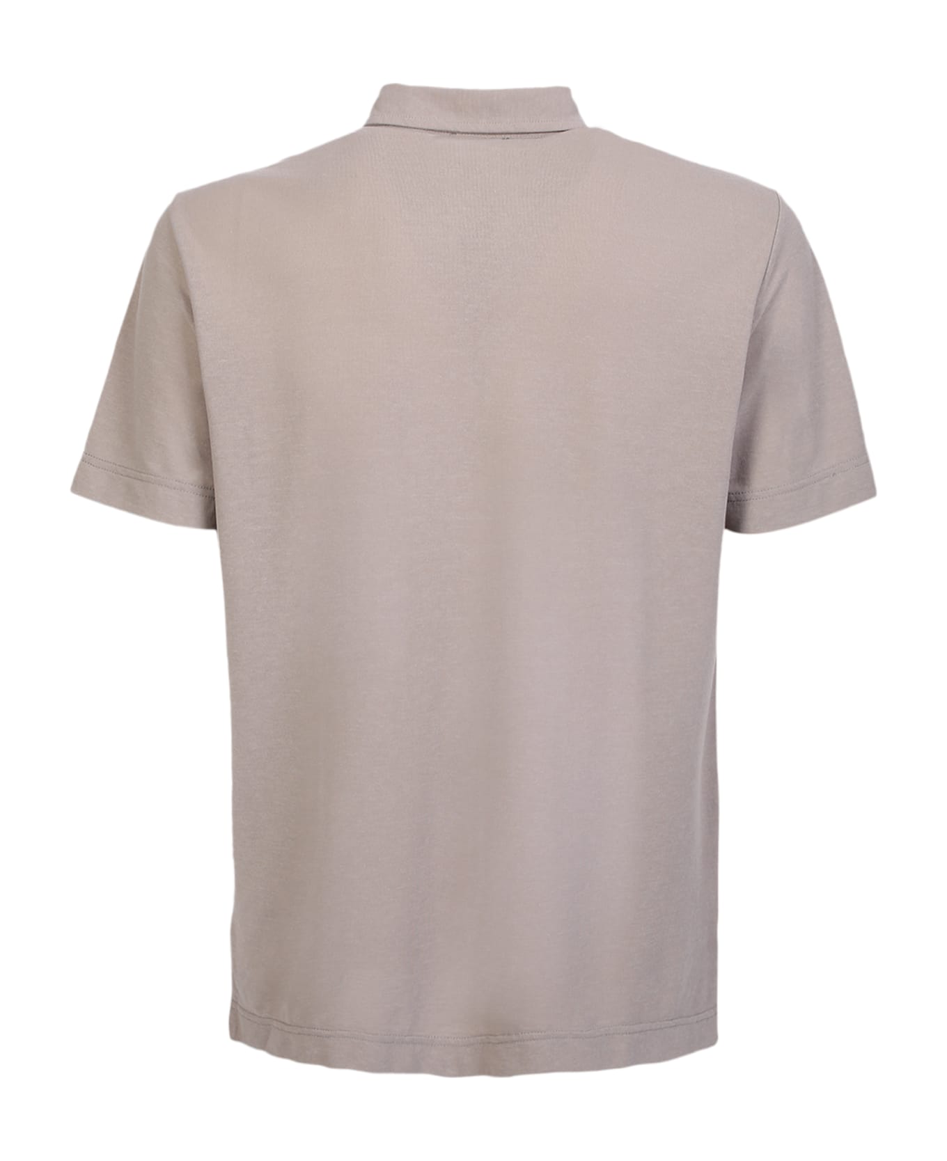 Zanone Taupe Polo Shirt - Beige