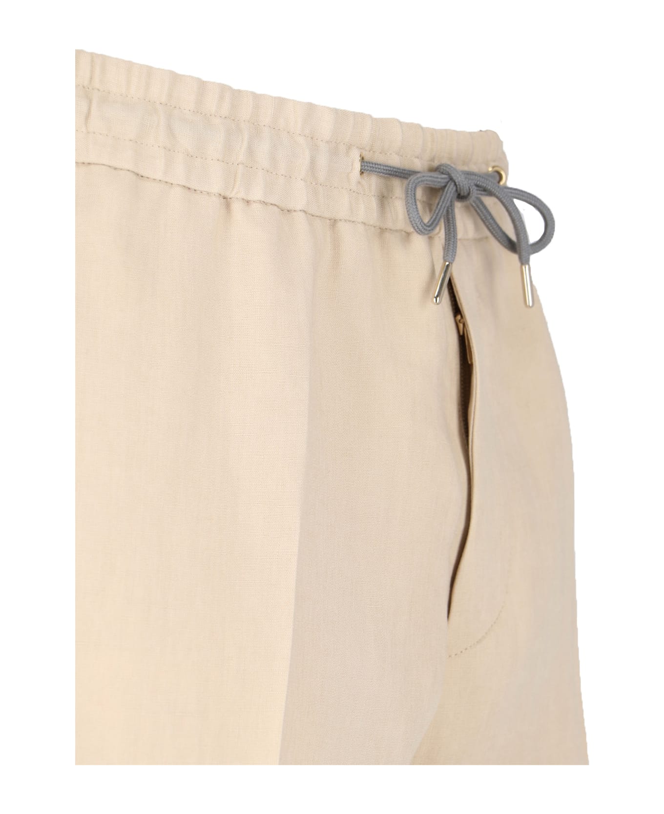Paul Smith Linen Sports Pants - Beige