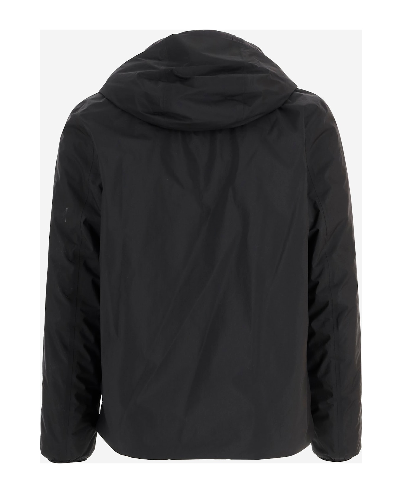 Save the Duck Lightweight Jacket With Hood And Chest Pocket - Black