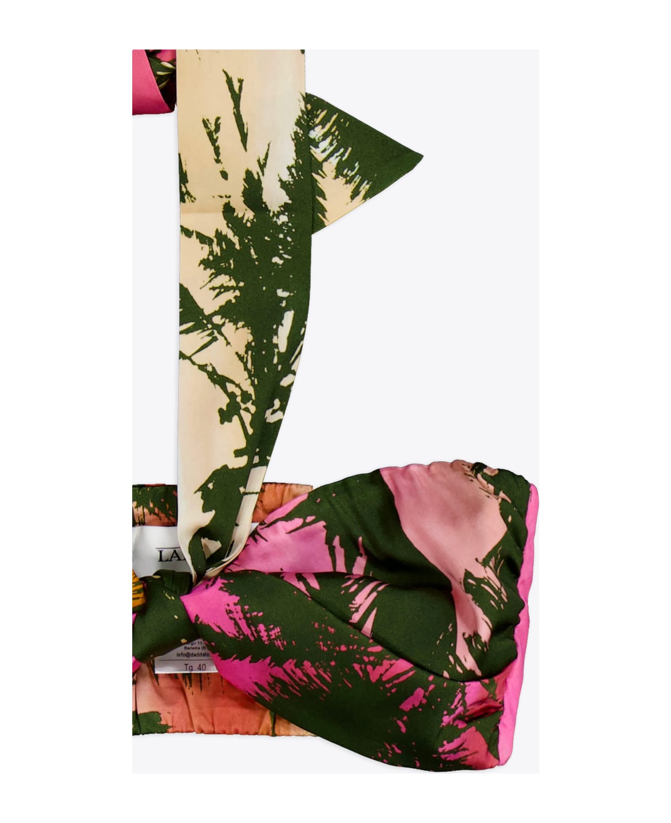 Laneus Palm Top Woman Palm printed multicolour top - Palm Top - Multicolor