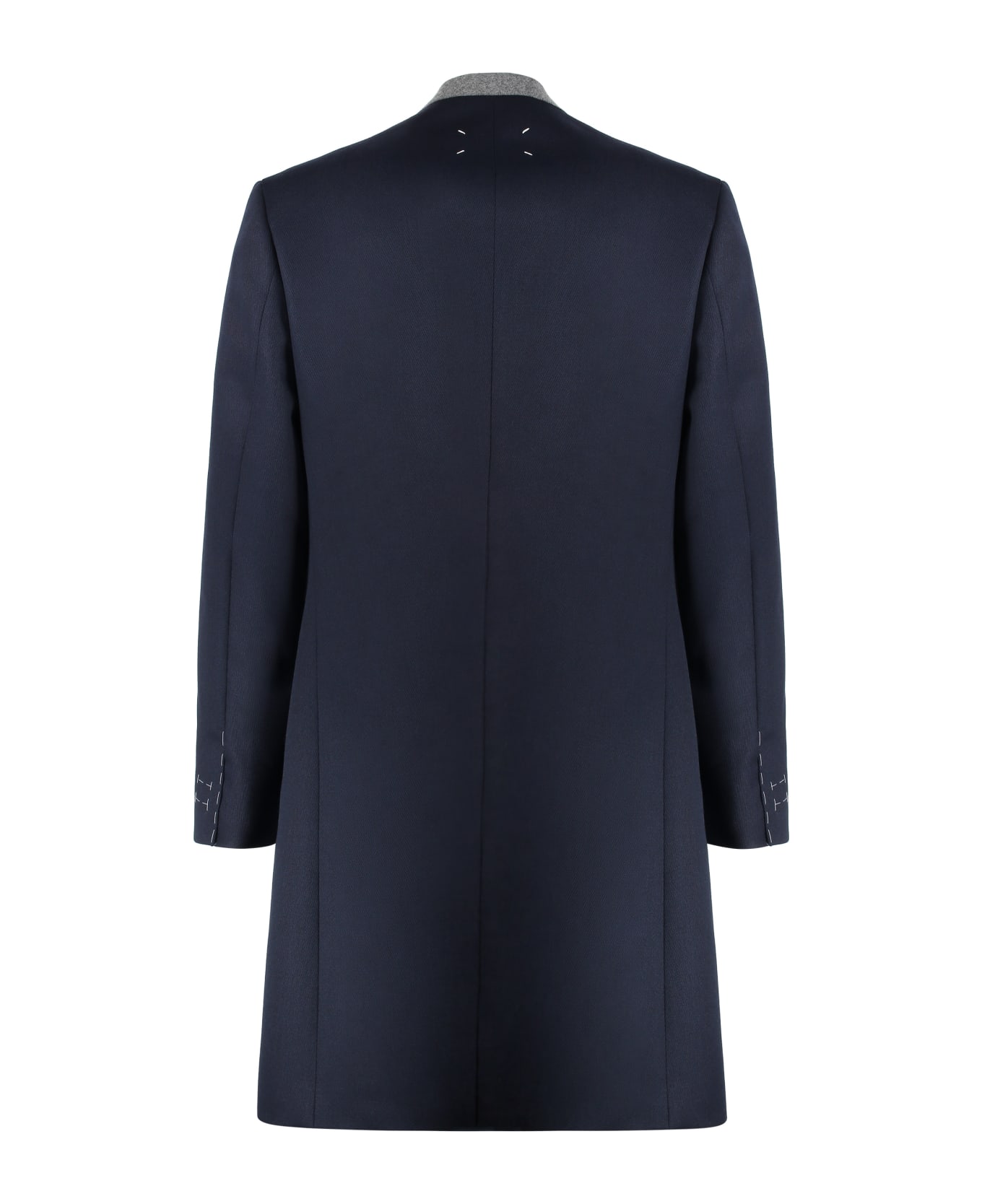 Maison Margiela Wool Coat - blue