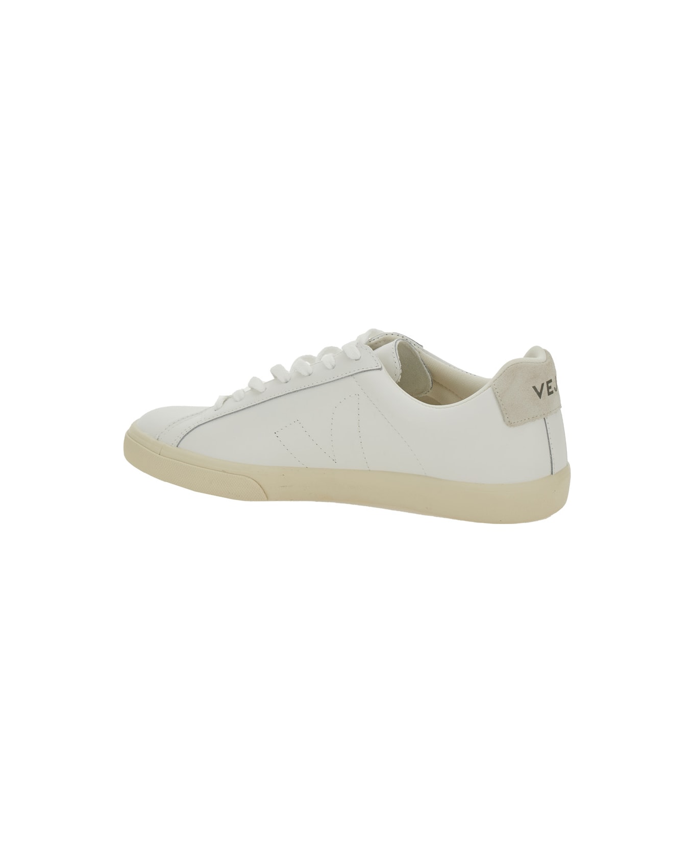 Veja 
esplar
 White Sneakers With Logo On The Tongue In Leather Woman - White