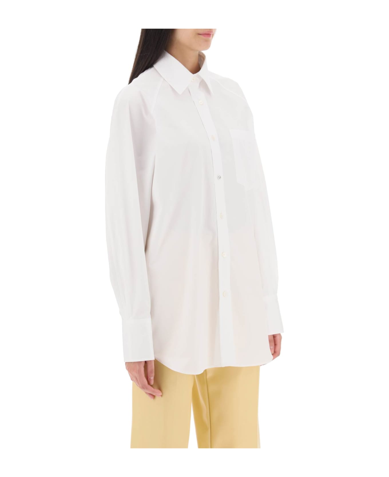 Stella McCartney Cotton Poplin Shirt - PURE WHITE (White)