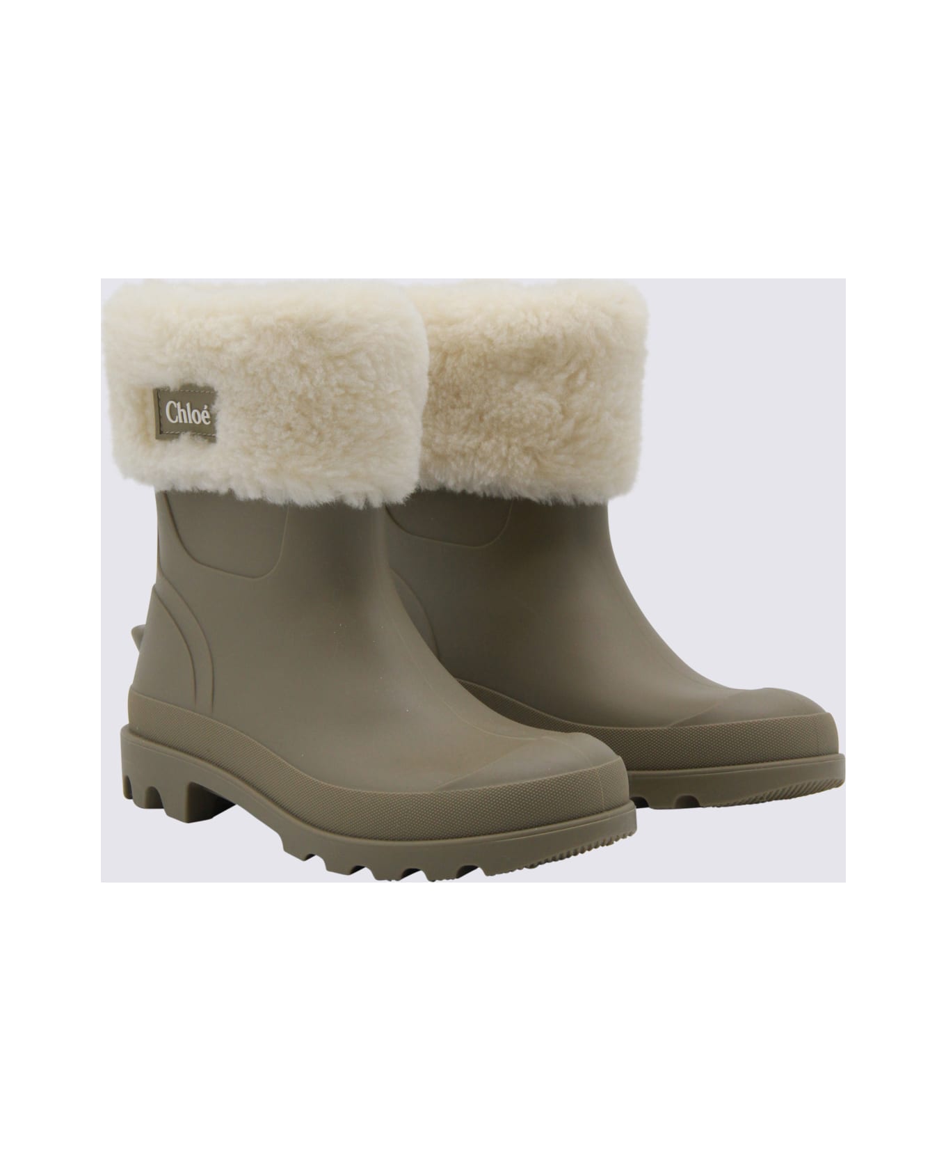 Chloé Dark Green Boots - VETIVER