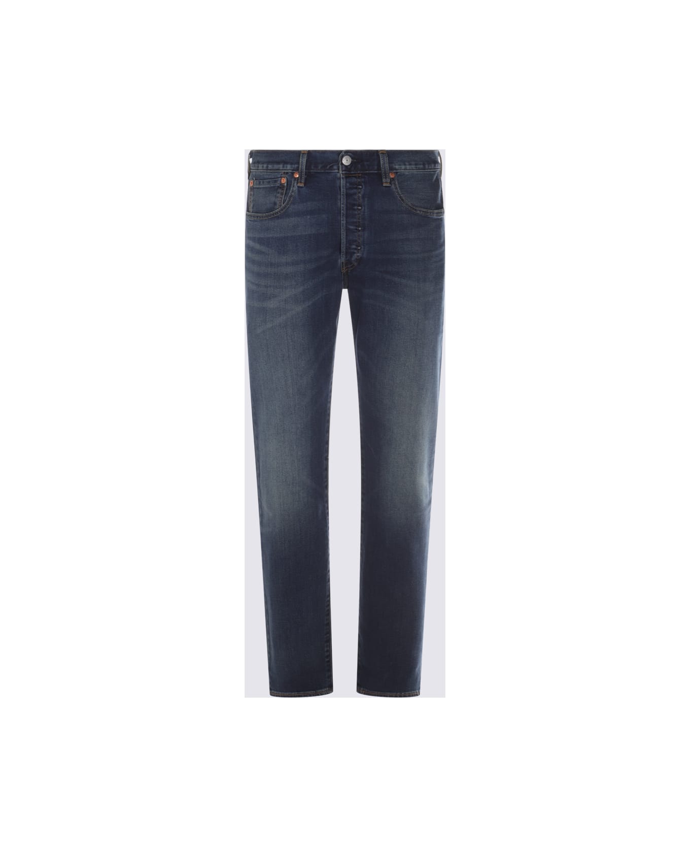 Levi
s Dark Grey Cotton 501 Denim Jeans