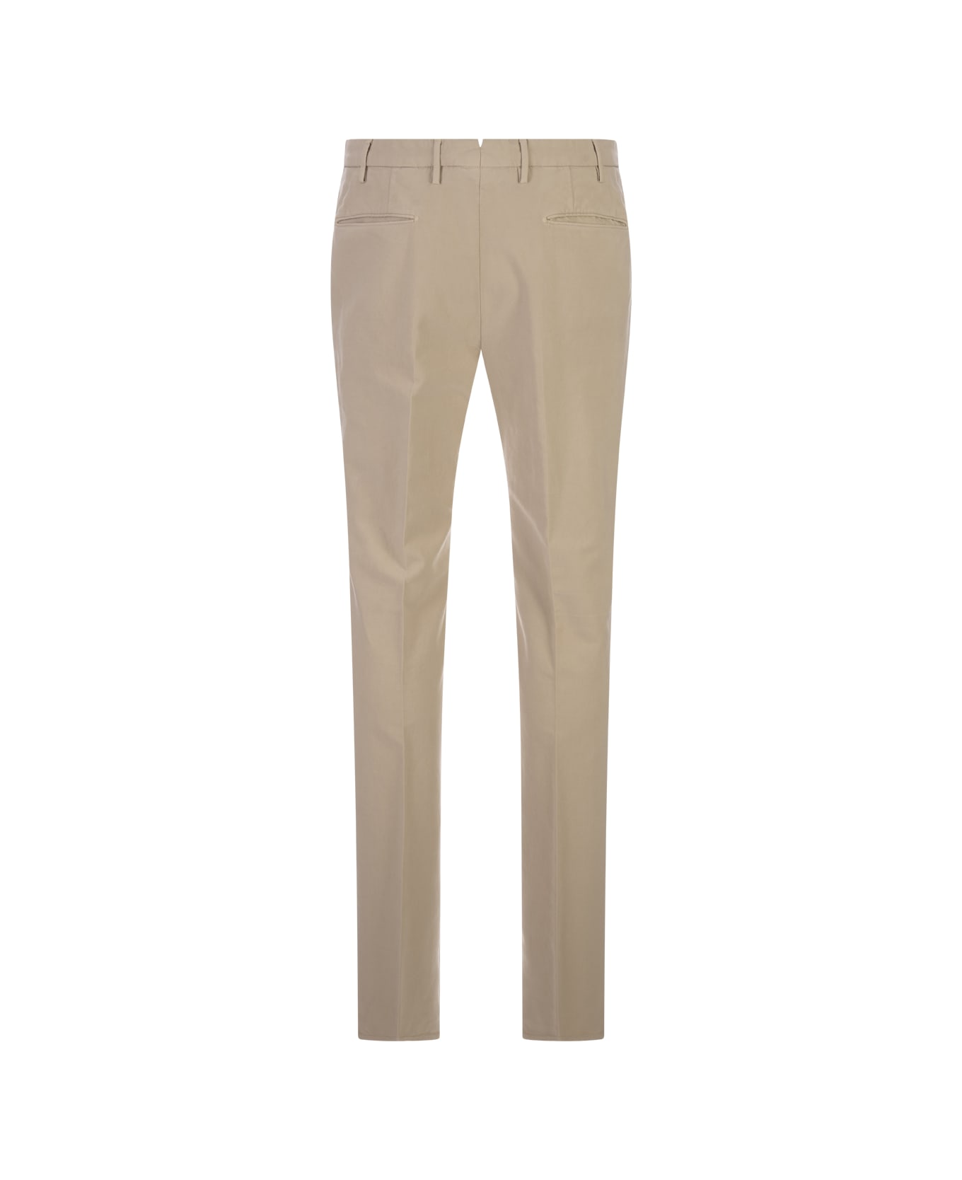 Incotex Slim Fit Trousers In Beige Certified Doeskin