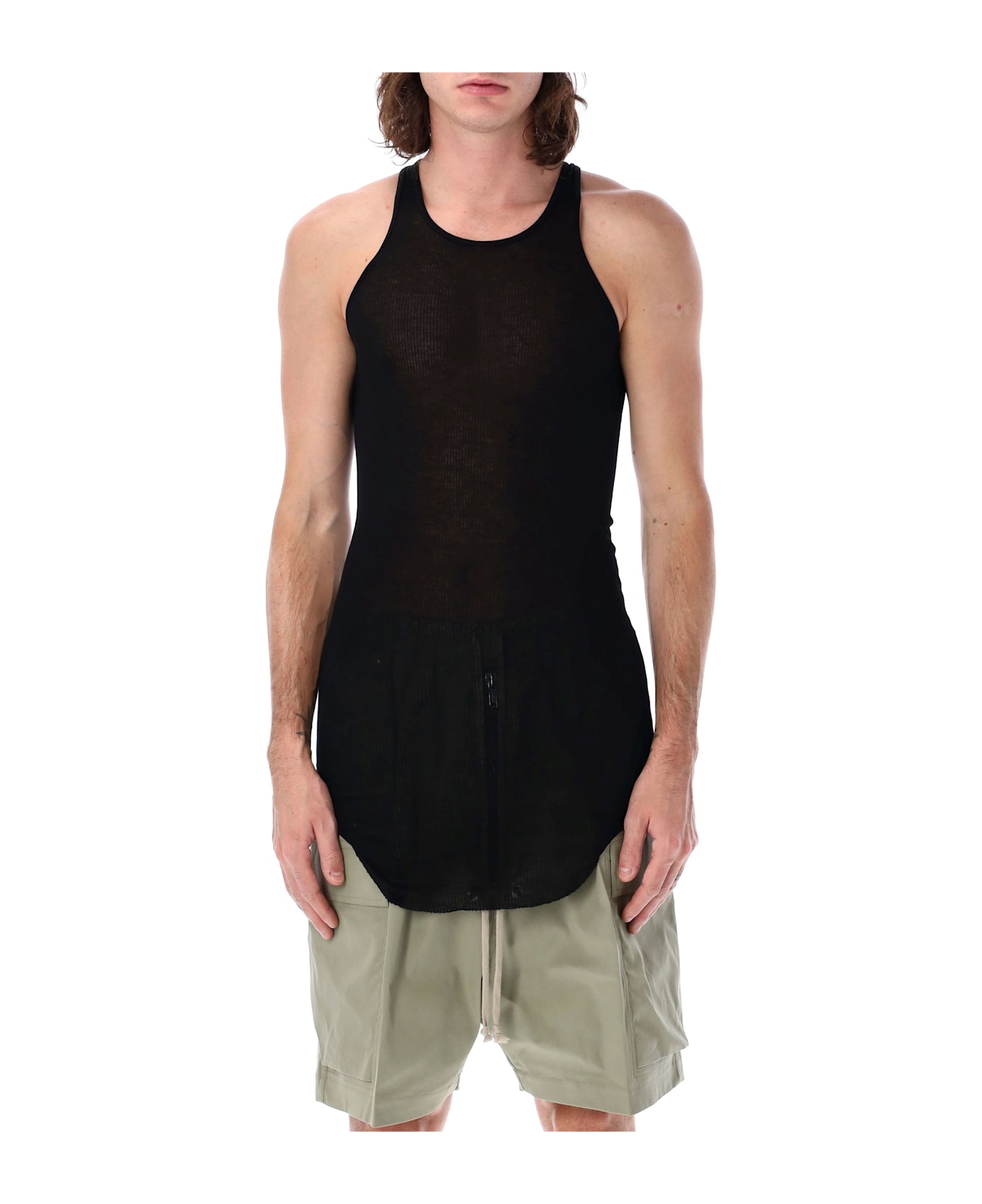 Rick Owens Basic Rib Tank - BLACK