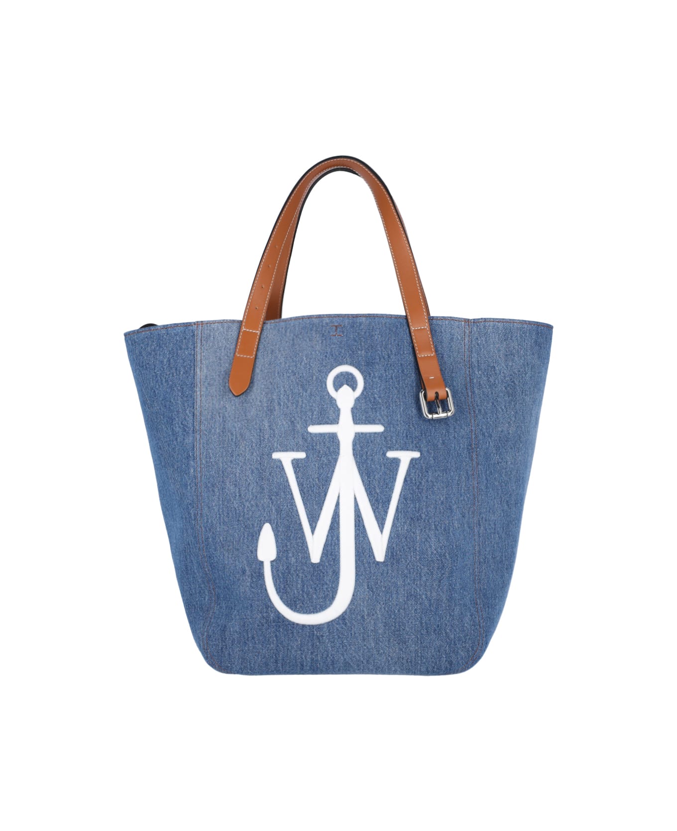 J.W. Anderson Logo Tote Bag - Denim Blue