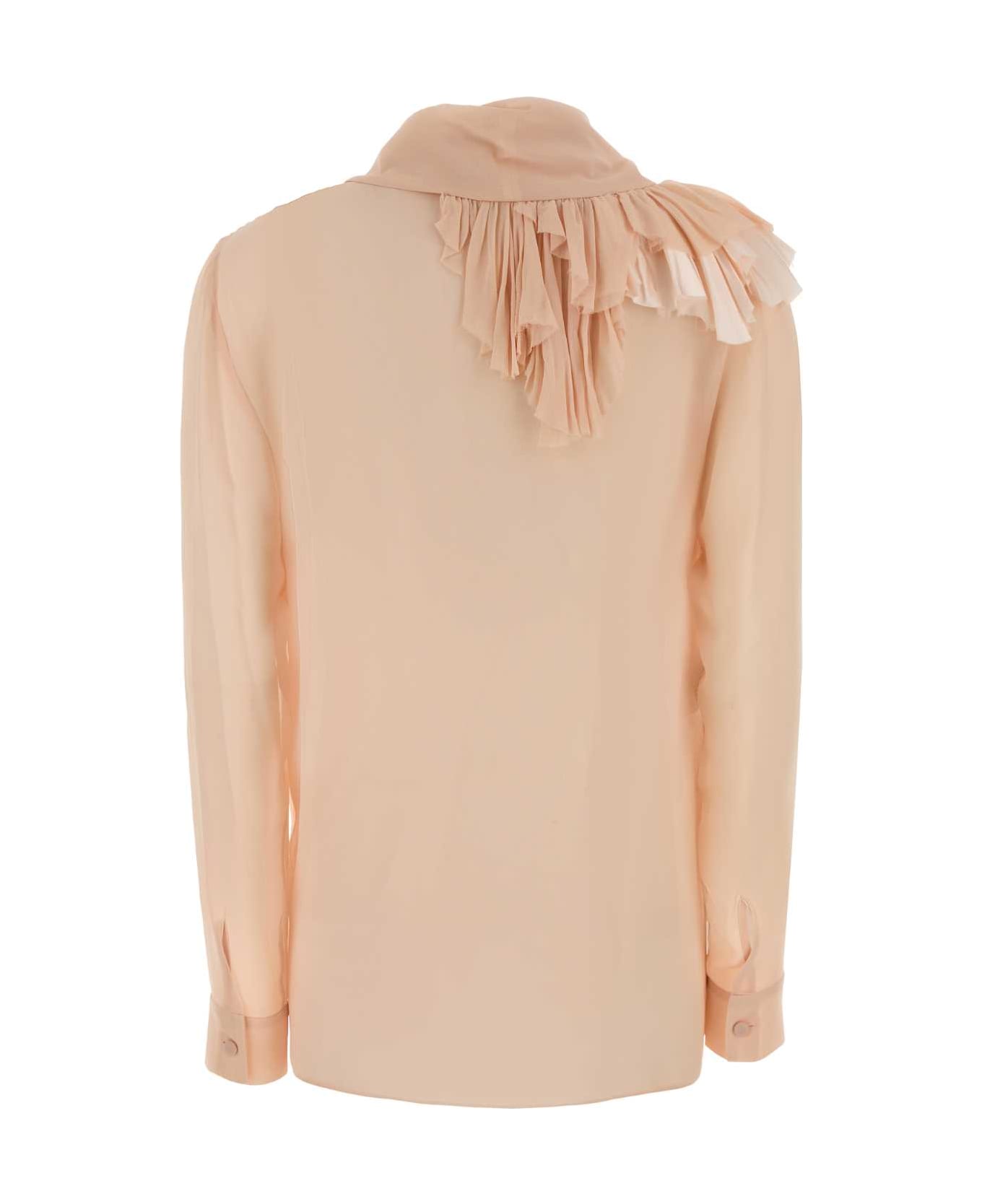 Alberta Ferretti Light Pink Silk Shirt - ROSA