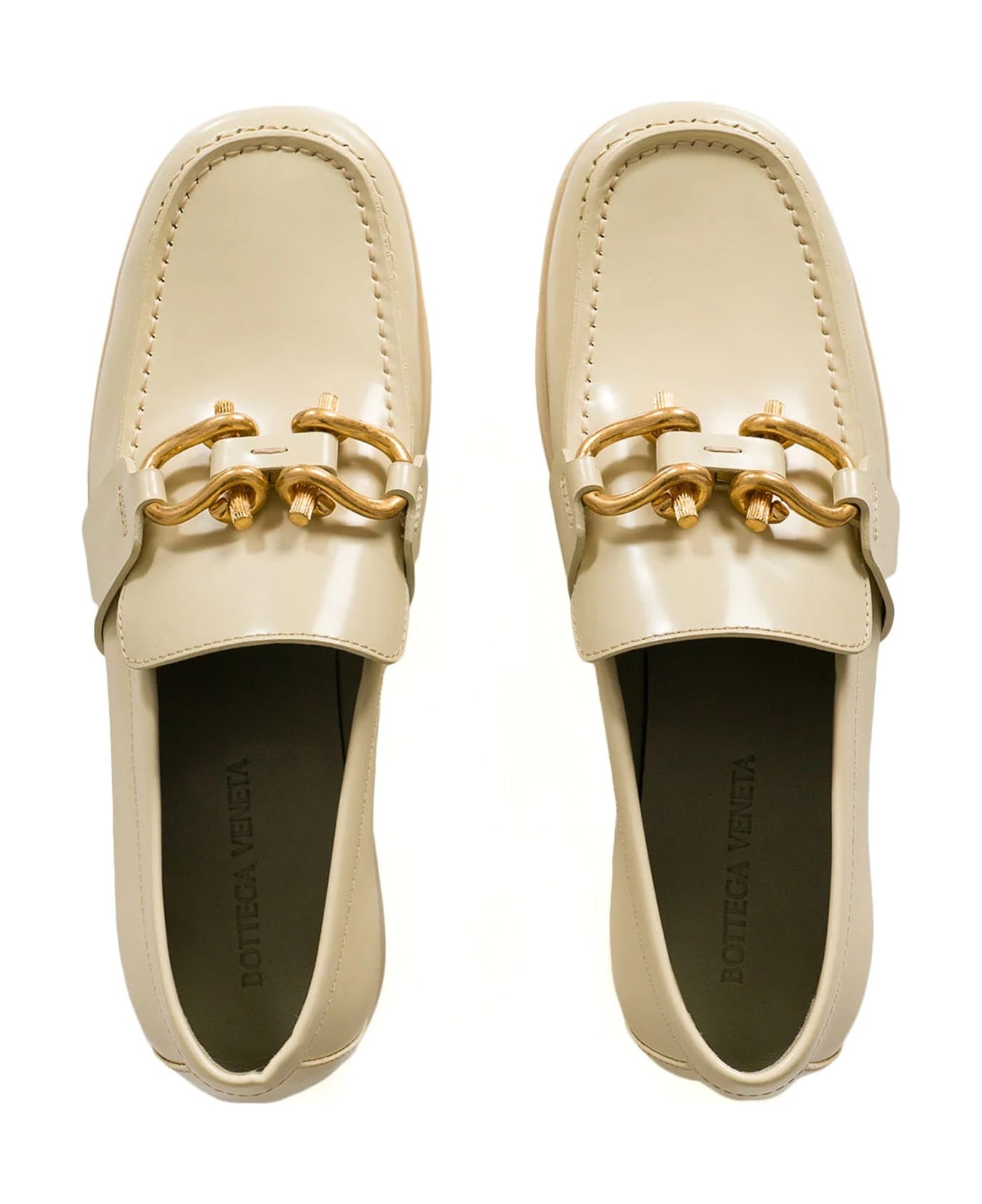 Bottega Veneta Monsieur Leather Loafers - White