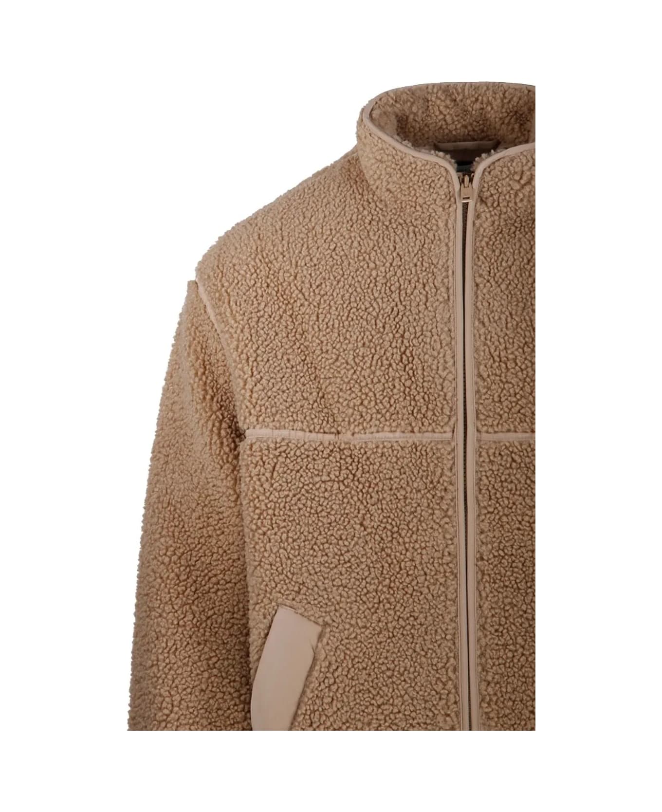 Maison Kitsuné Fleece Jacket - Tan Beige