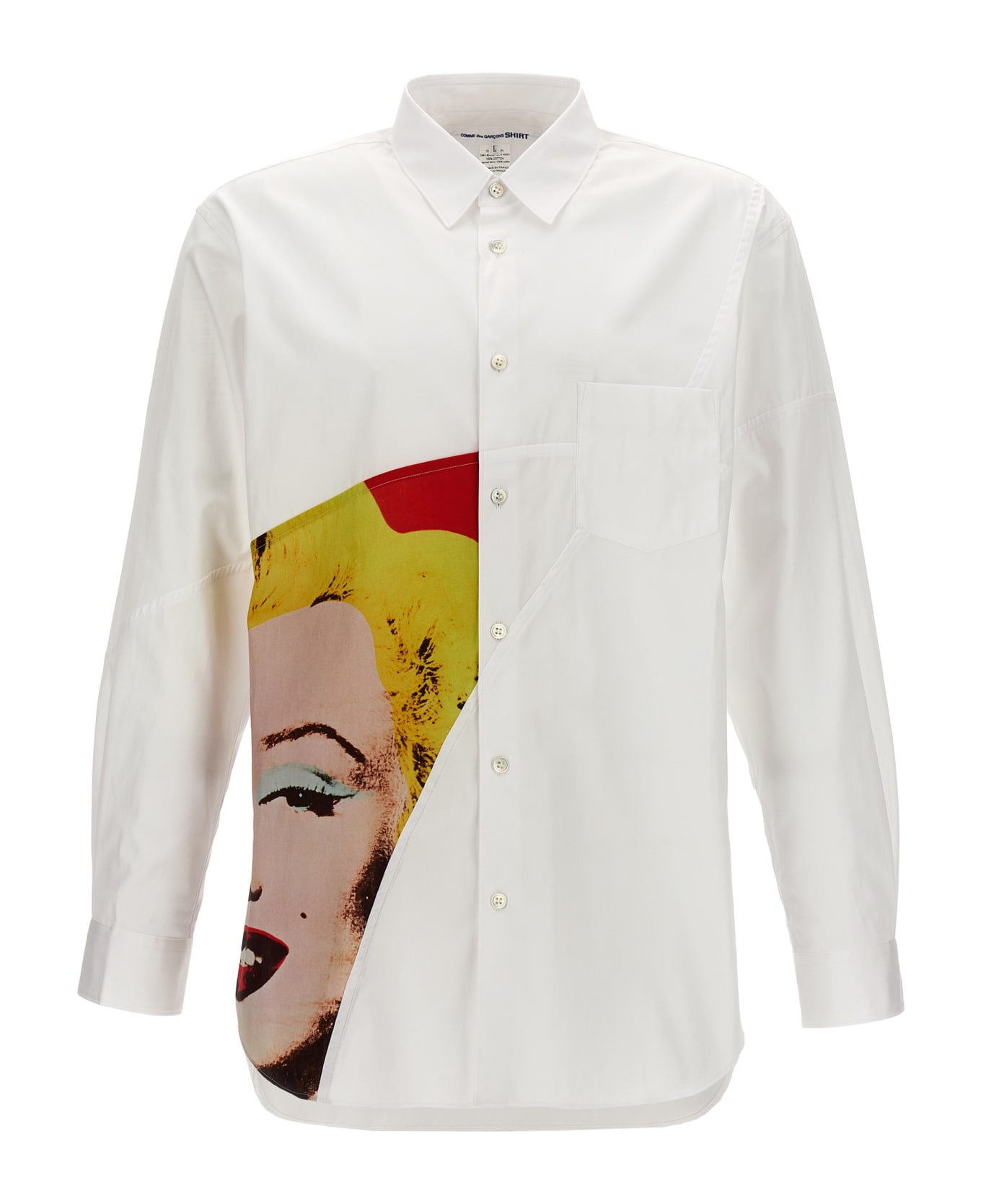 Comme des Garçons Shirt 'andy Warhol' Shirt - White Print シャツ