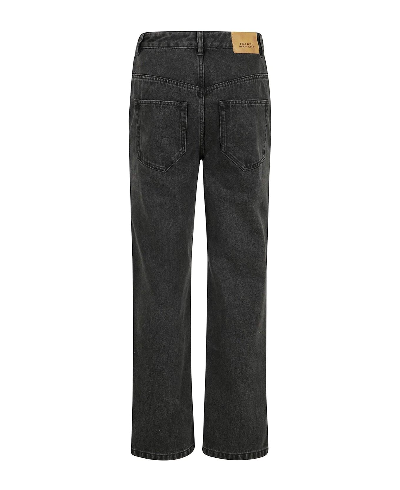 Isabel Marant Casandre High-waist Jeans - dark grey