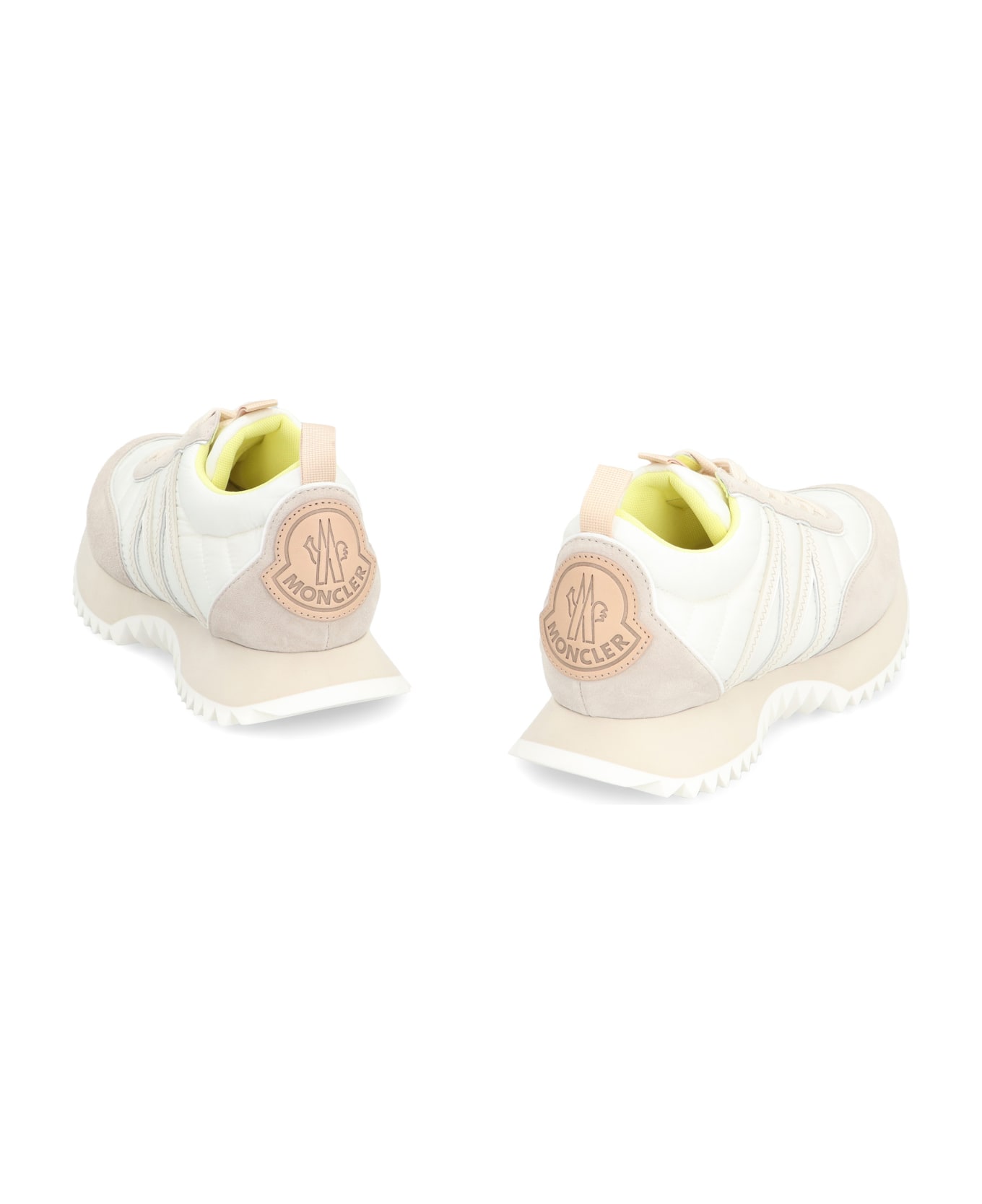 Moncler Pacey Nylon Low-top Sneakers - White