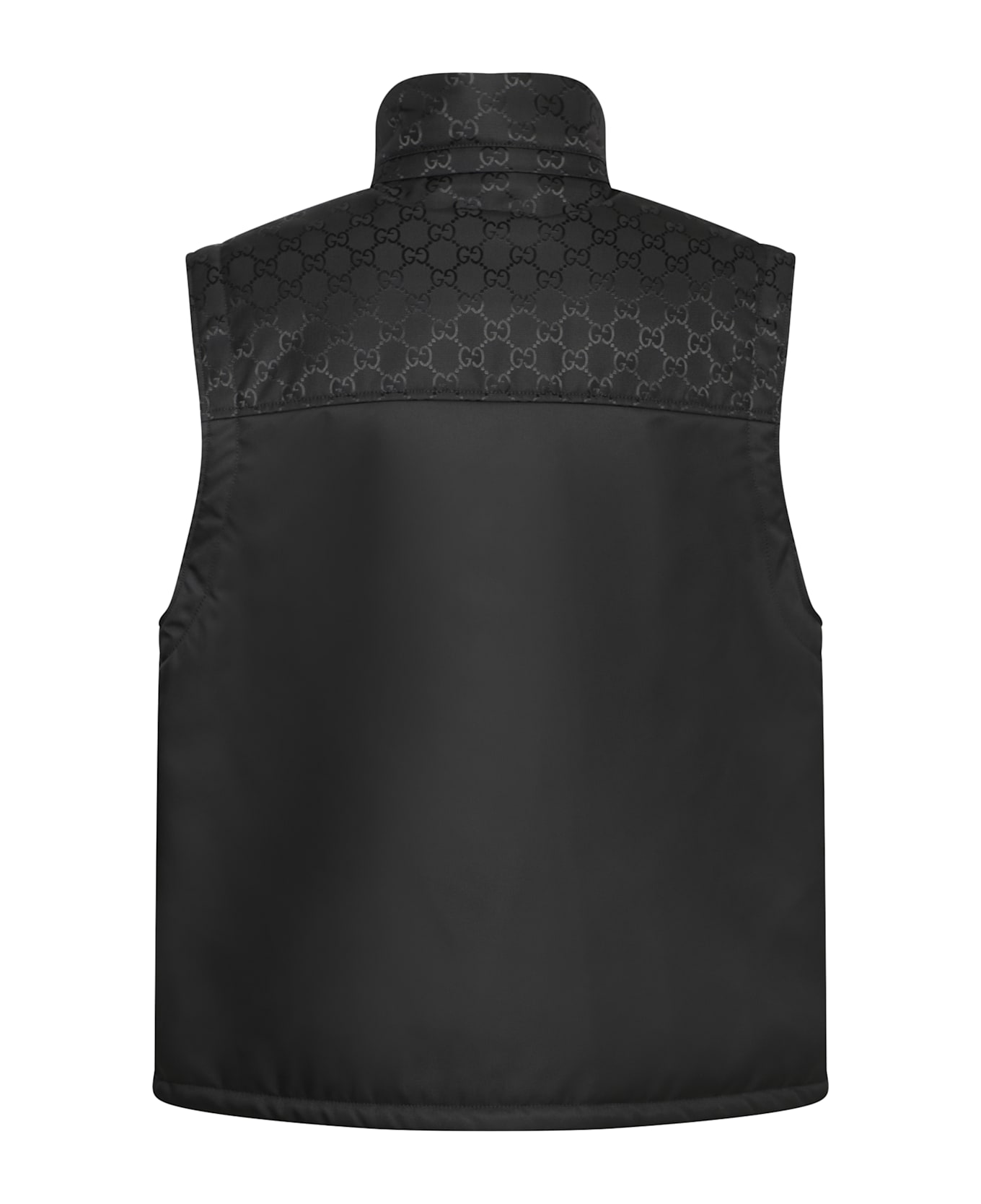 Gucci Gg Black Padded Vest - Black