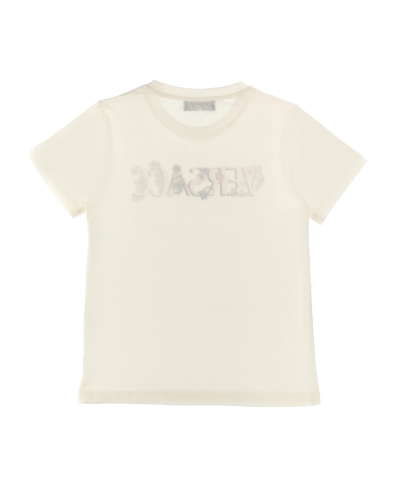 Versace Logo Print T-shirt - Bianco