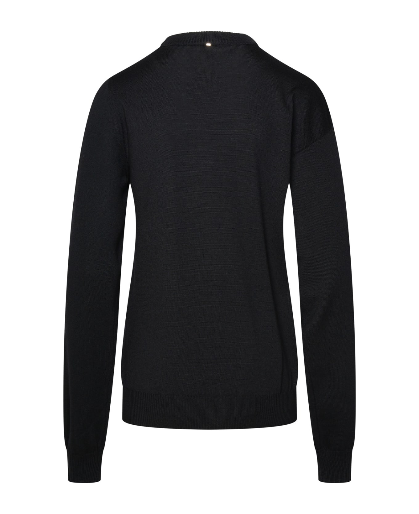 SportMax Black Virgin Wool Sweater - Black ニットウェア