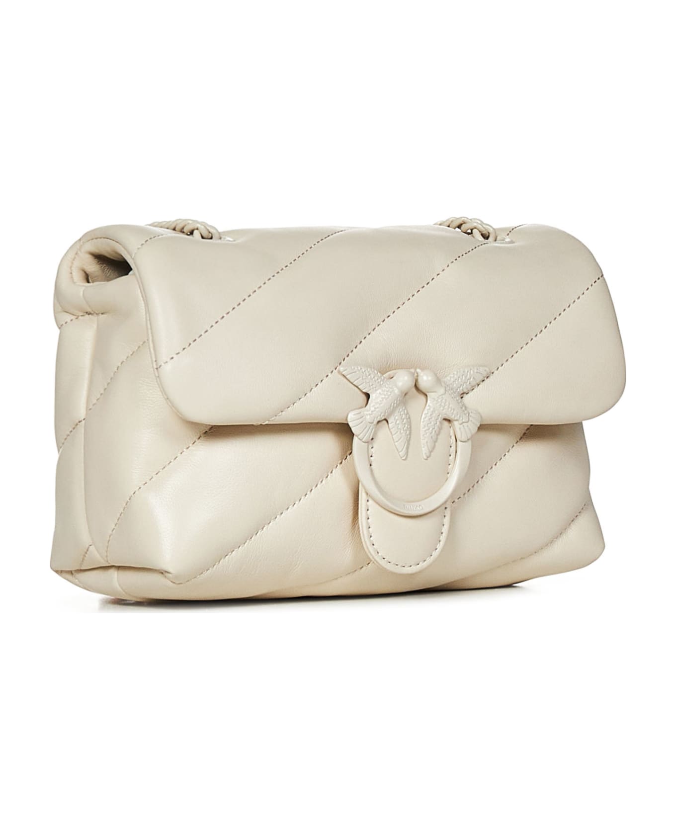 Pinko Mini Love Bag Puff Shoulder Bag - White