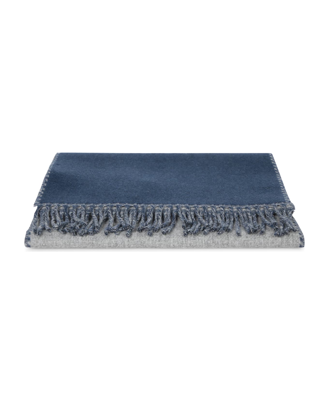 Gucci Two-tone Grey-blue Scarf - Blue