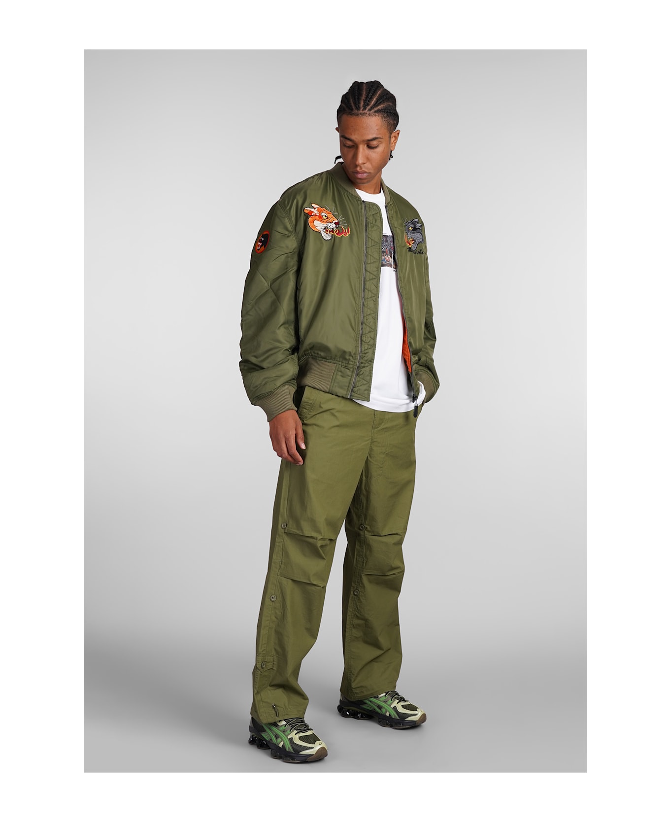 Maharishi Ma1 Bomber In Green Nylon - green