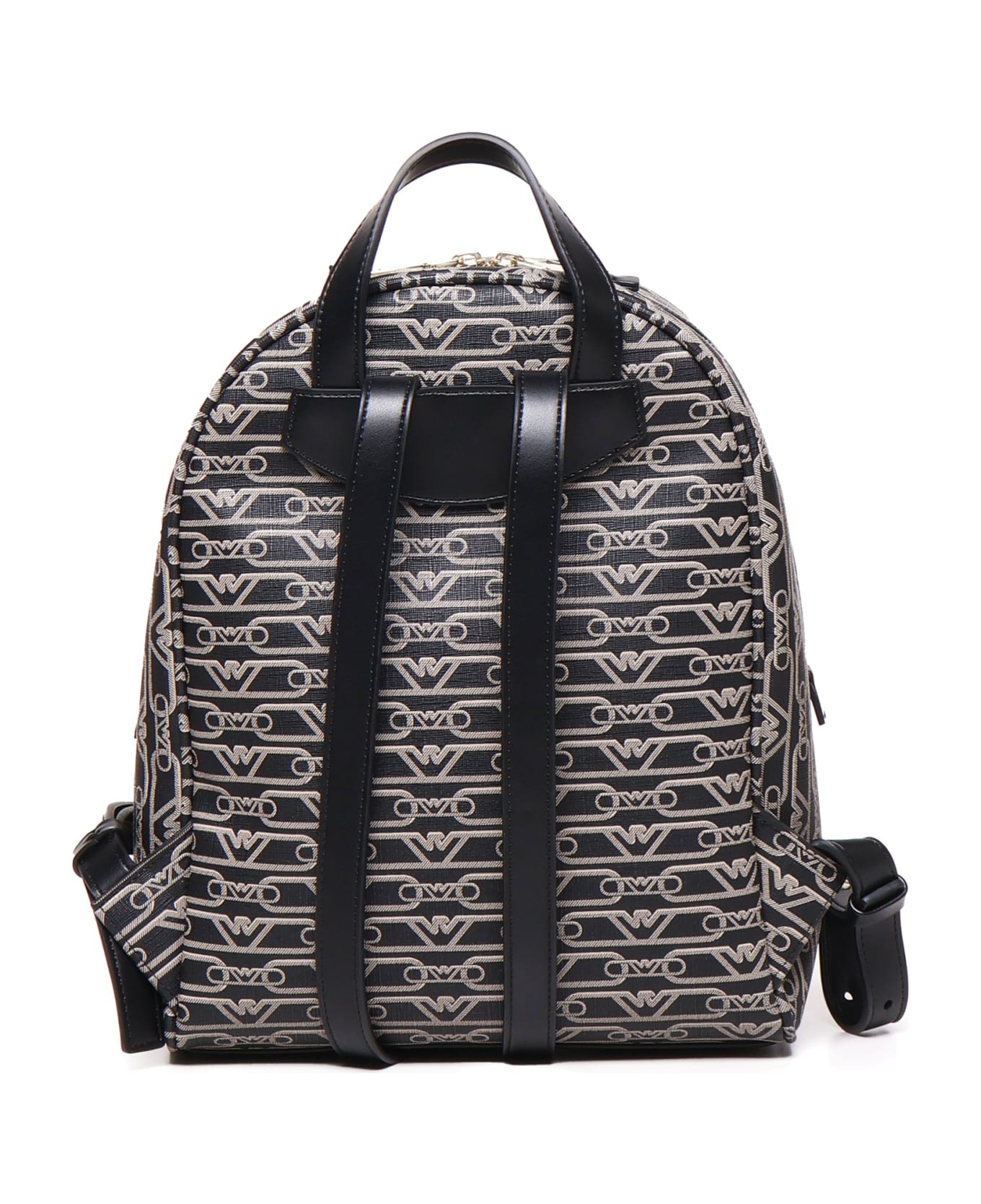 Emporio Armani La Gio Backpack - NERO-ECRU