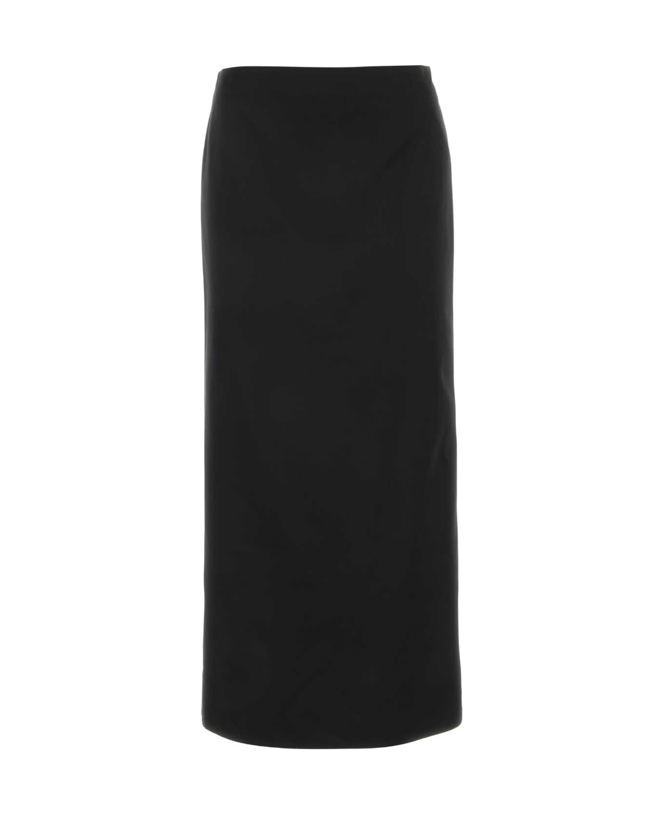 Gucci supreme Black Satin Skirt - 1000