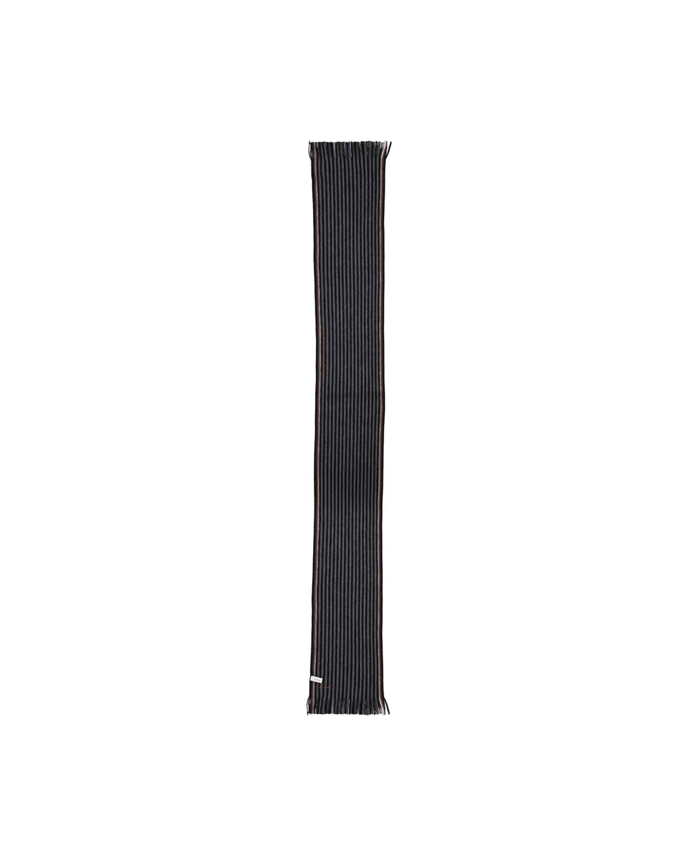 Paul Smith Merino Wool Scarf - BLACK