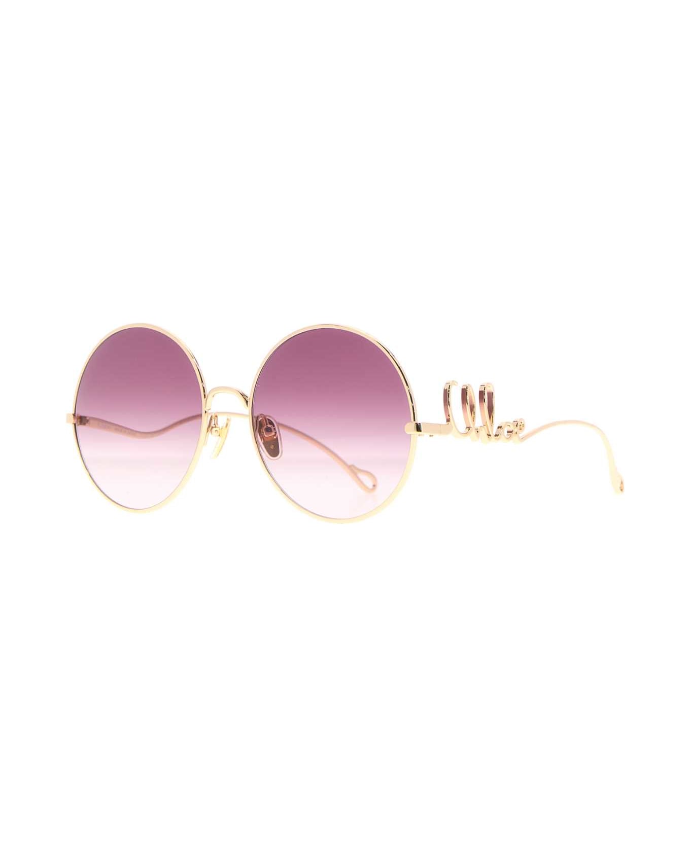 Chloé Gold Metal Sunglasses - 60