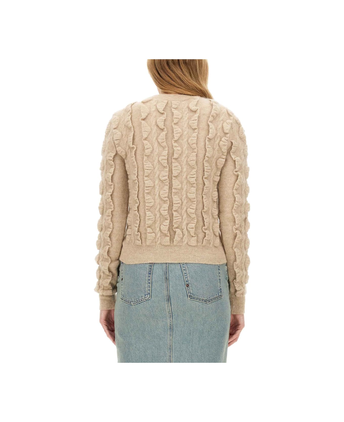 Moschino Wool Blend Sweater - BEIGE