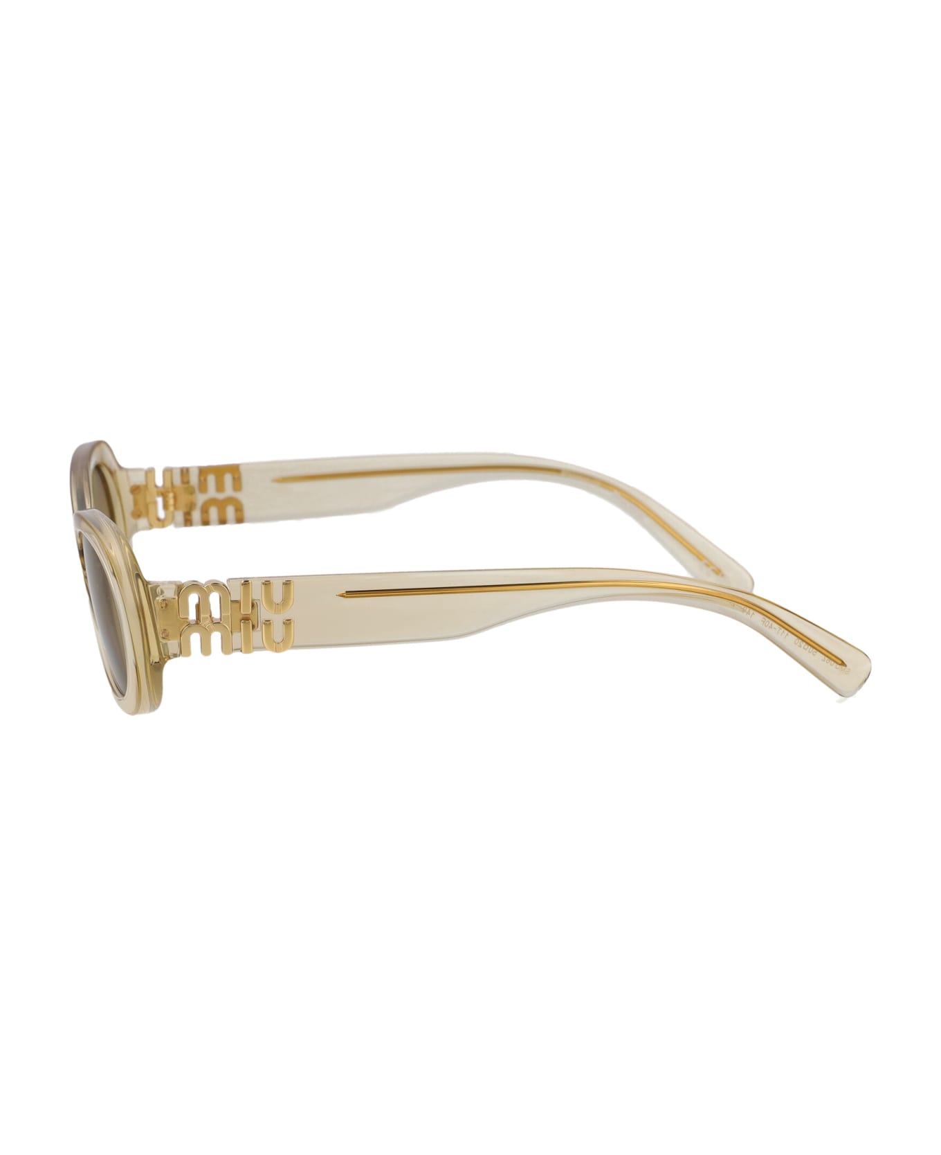 Miu Miu Eyewear 0mu 06zs Sunglasses - 11T40F Sand Transparent