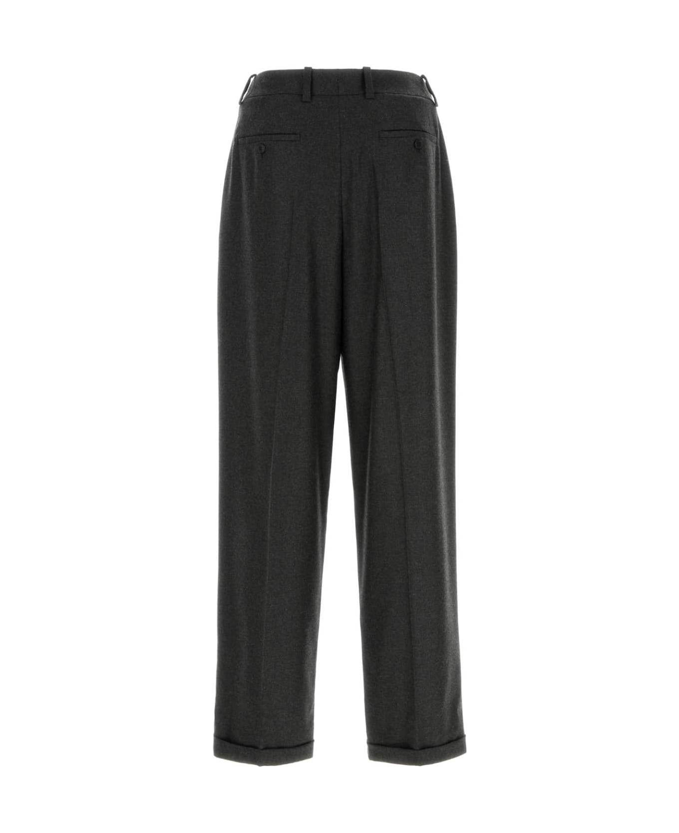 Saint Laurent Charcoal Cashmere Pant - ANTHRACITE