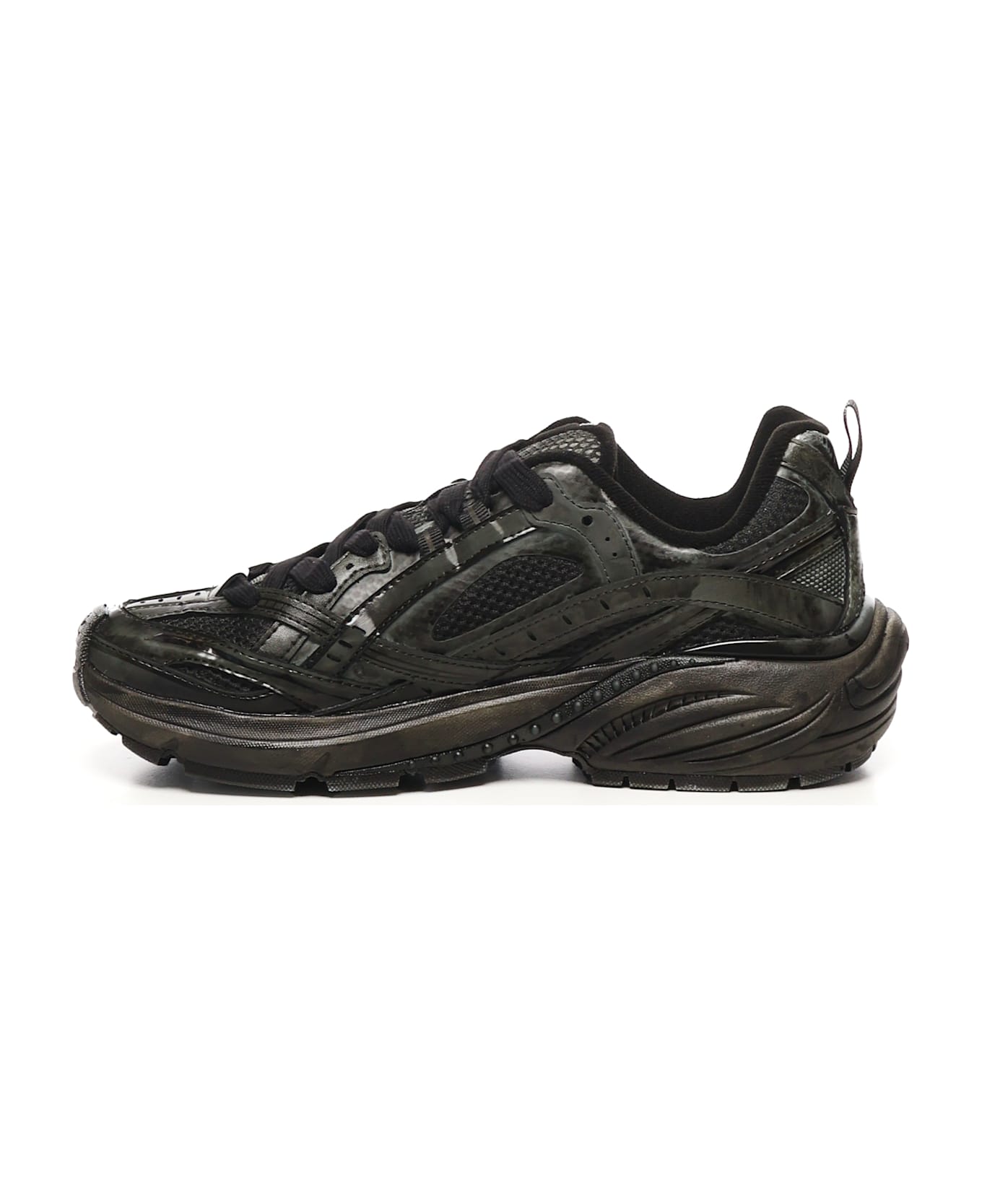 REPRESENT Storm Runner Sneakers - OFF BLACK