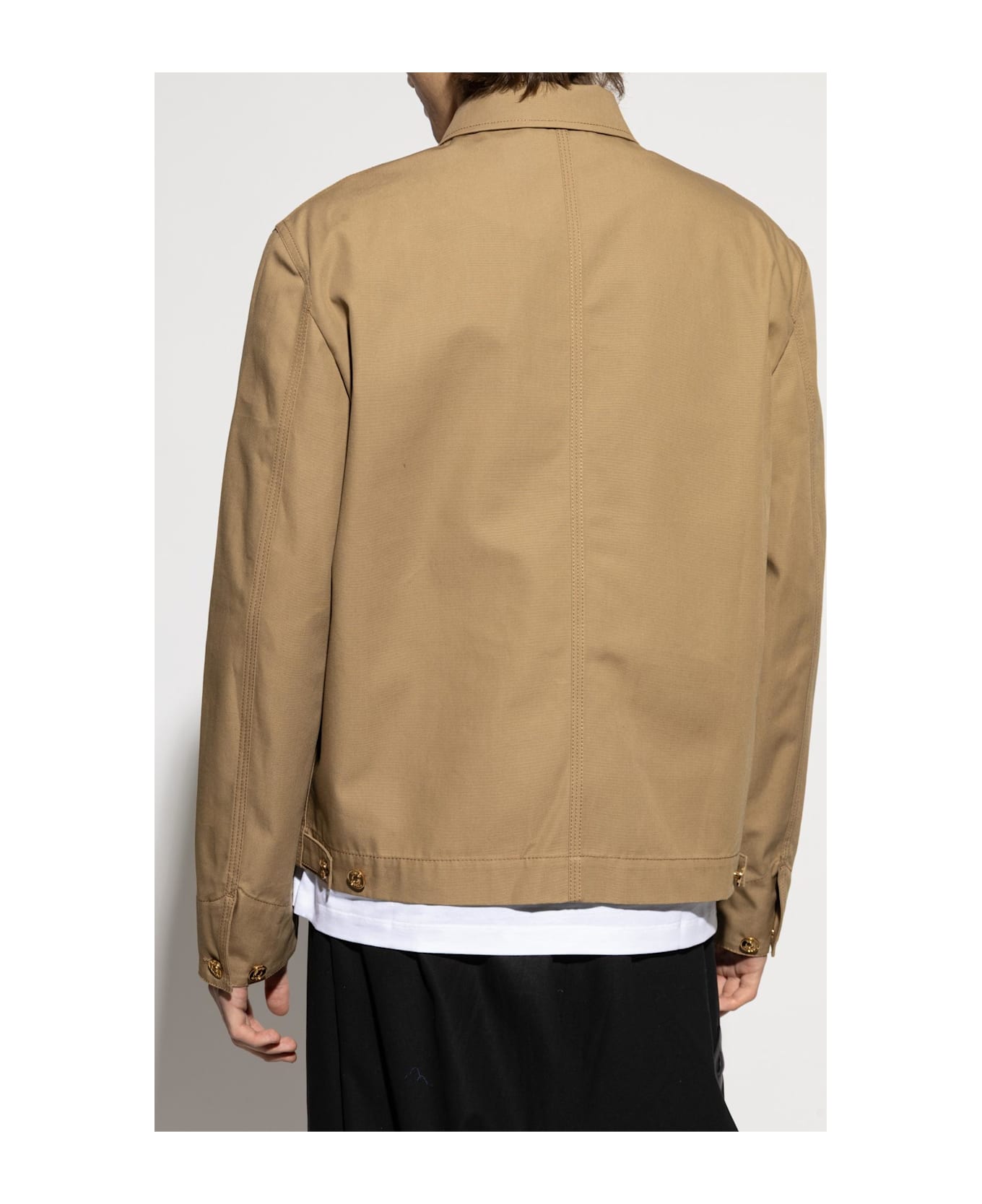 Versace Jacket With Appliqué - Dark sand